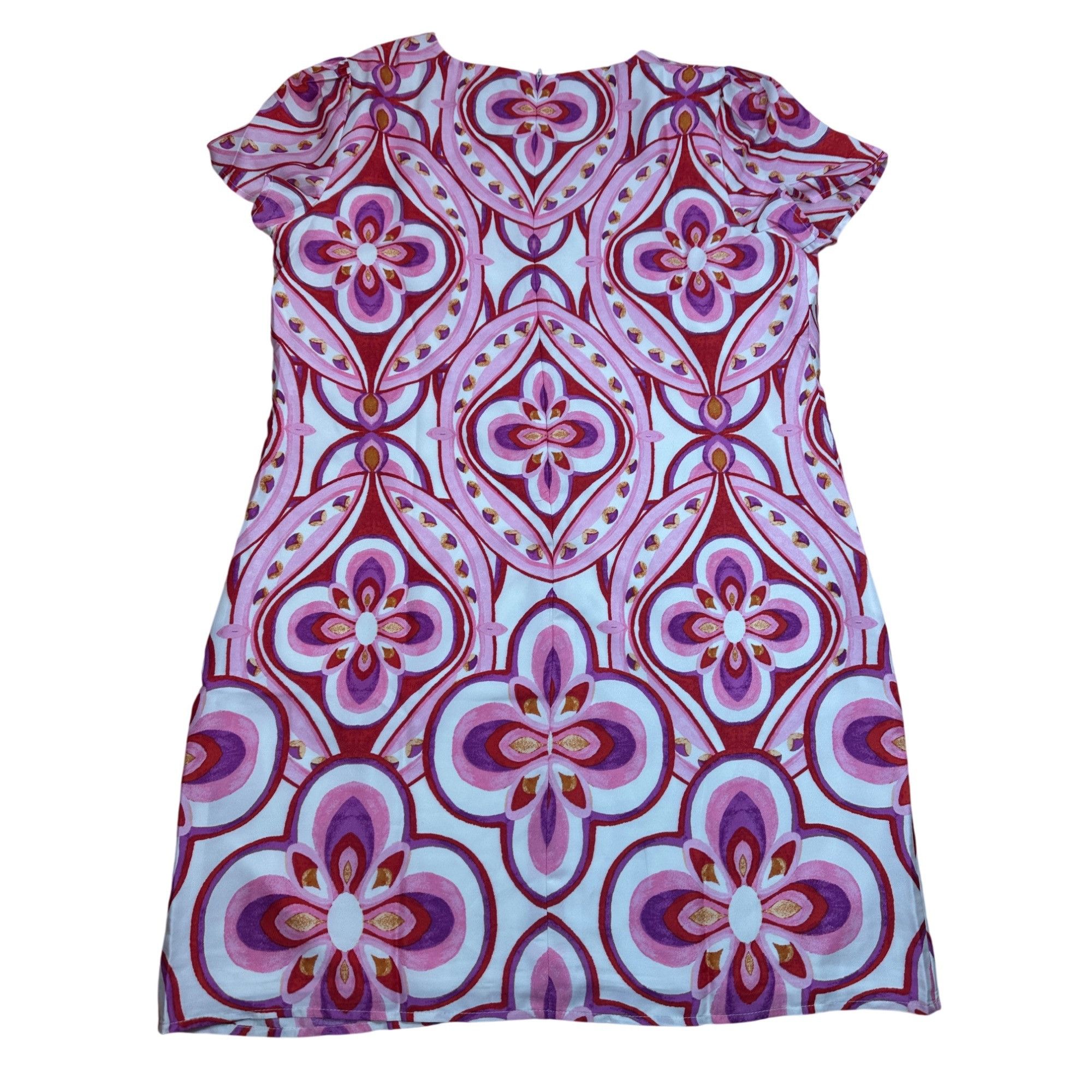 Donna Morgan Donna Morgan Printed Mini Party Dress – Pink/Ivory Multi, Si Size XL / US 12-14 / IT 48-50 - 5 Thumbnail