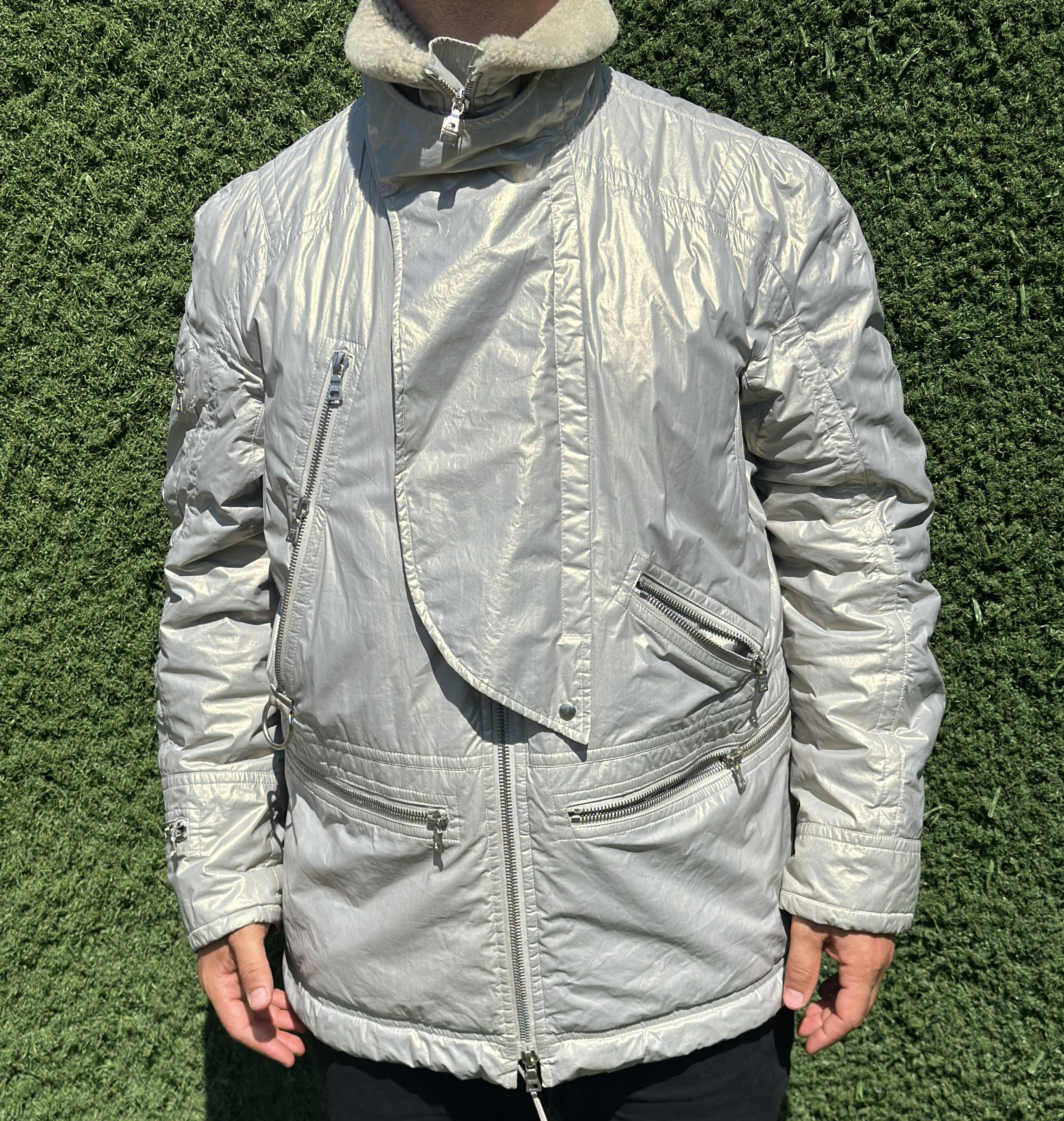 Prada 2000 LineaRossa Prada Milano Astro Shearling Size 50 Size US M / EU 48-50 / 2 - 22 Thumbnail
