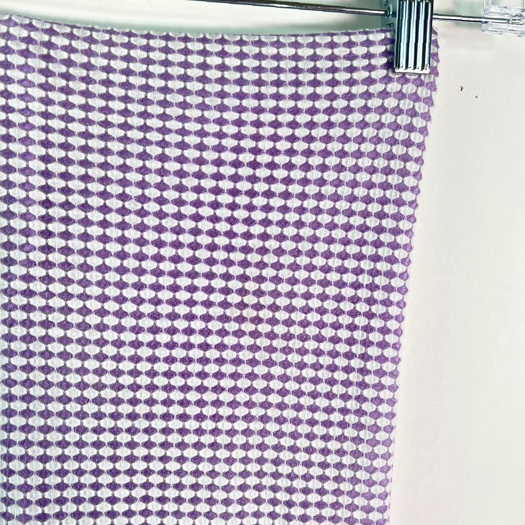 Vintage Tickled Pink Womens Geometric Multifunctional Purple Rectangular Scarf Sz 10X30" Size ONE SIZE - 2 Thumbnail