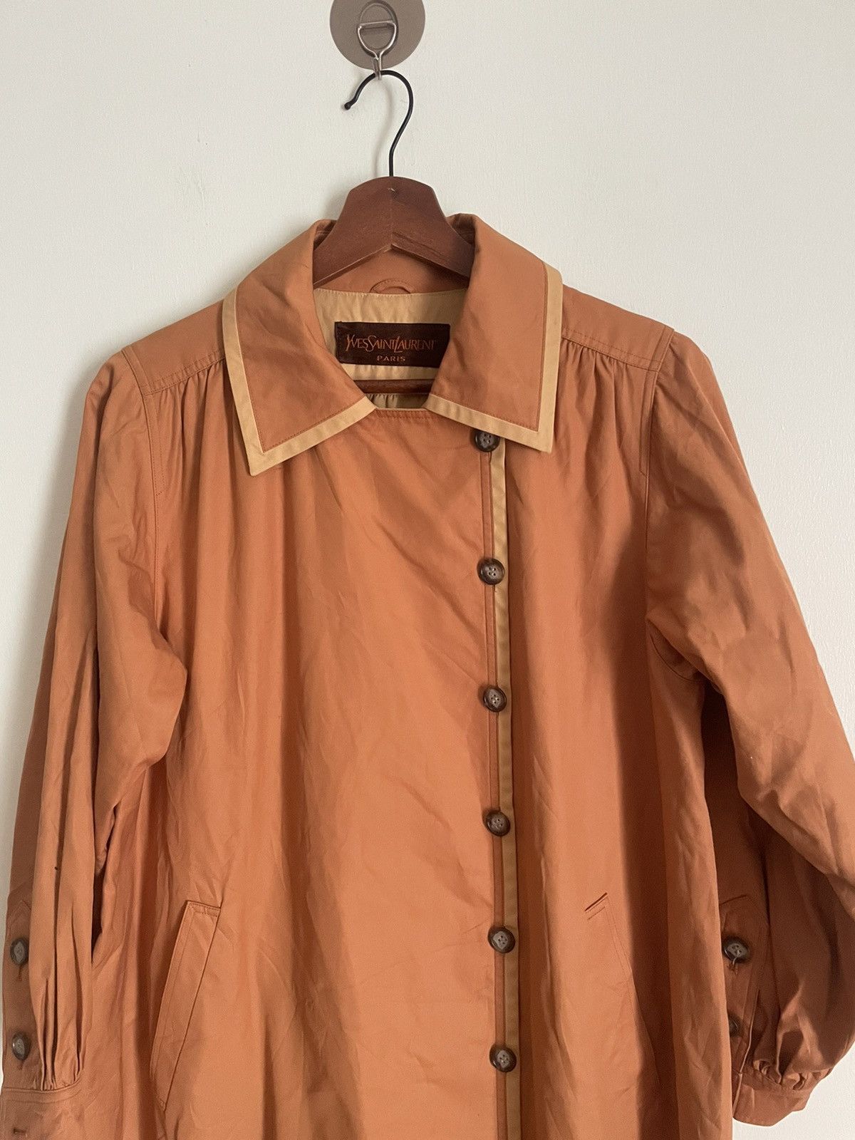 Yves Saint Laurent Vintage Yves Saint Laurent Button Long Coat Size M / US 6-8 / IT 42-44 - 3 Thumbnail