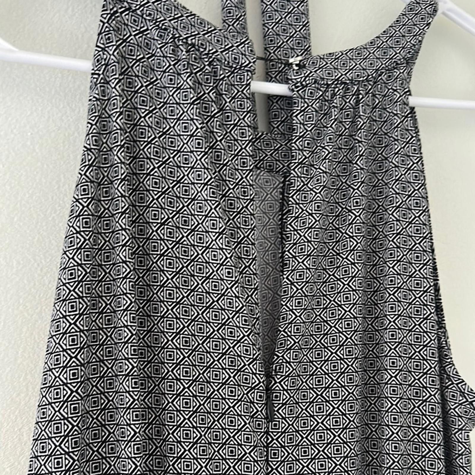 Designer New York & Company Gray Halter Pleated Jumpsuit Size 28" / US 6 / IT 42 - 7 Thumbnail