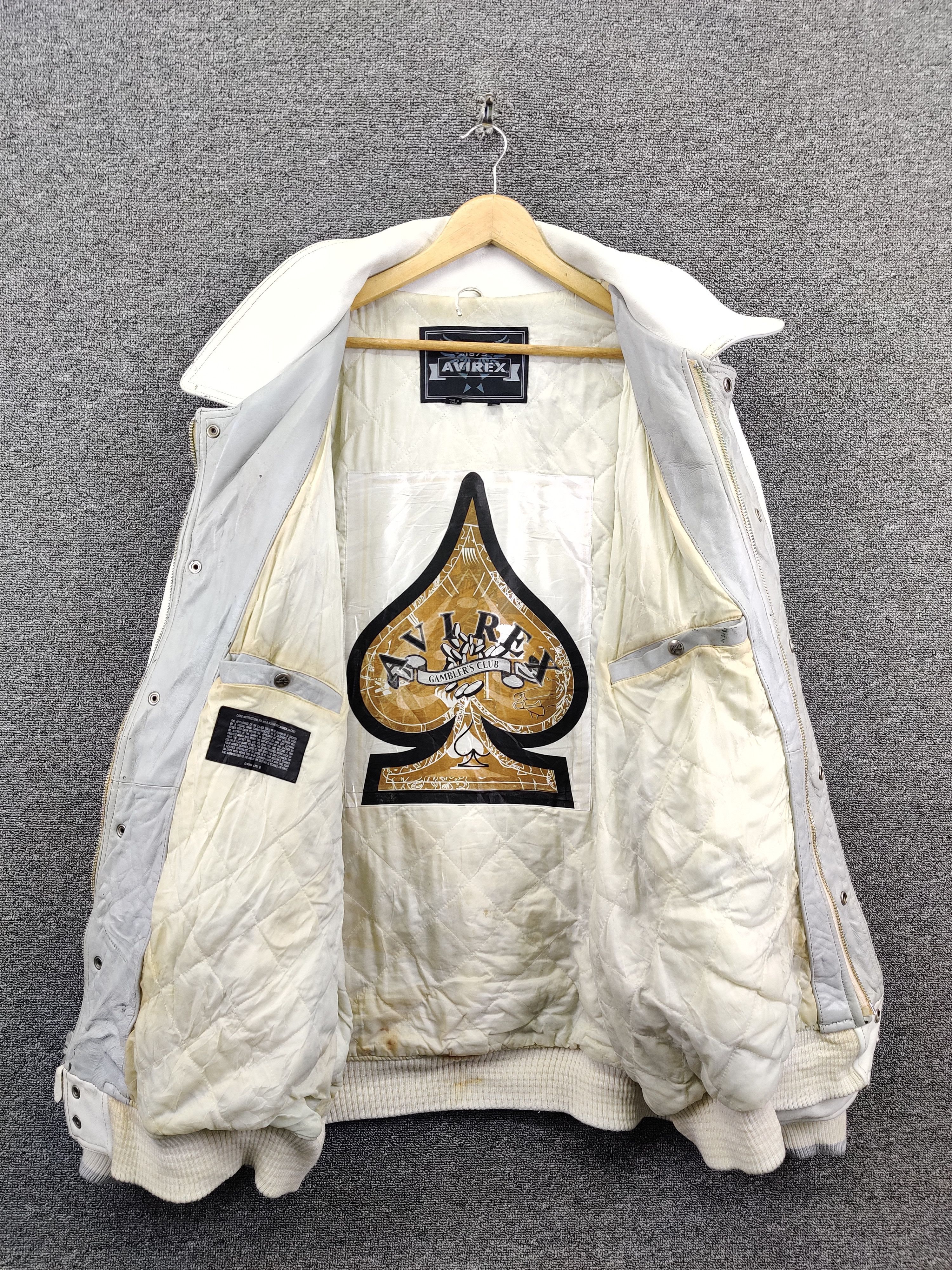 Avirex Vintage 90's Avirex Gamblers Club King Casino Leather Jacket Size US XXL / EU 58 / 5 - 9 Thumbnail