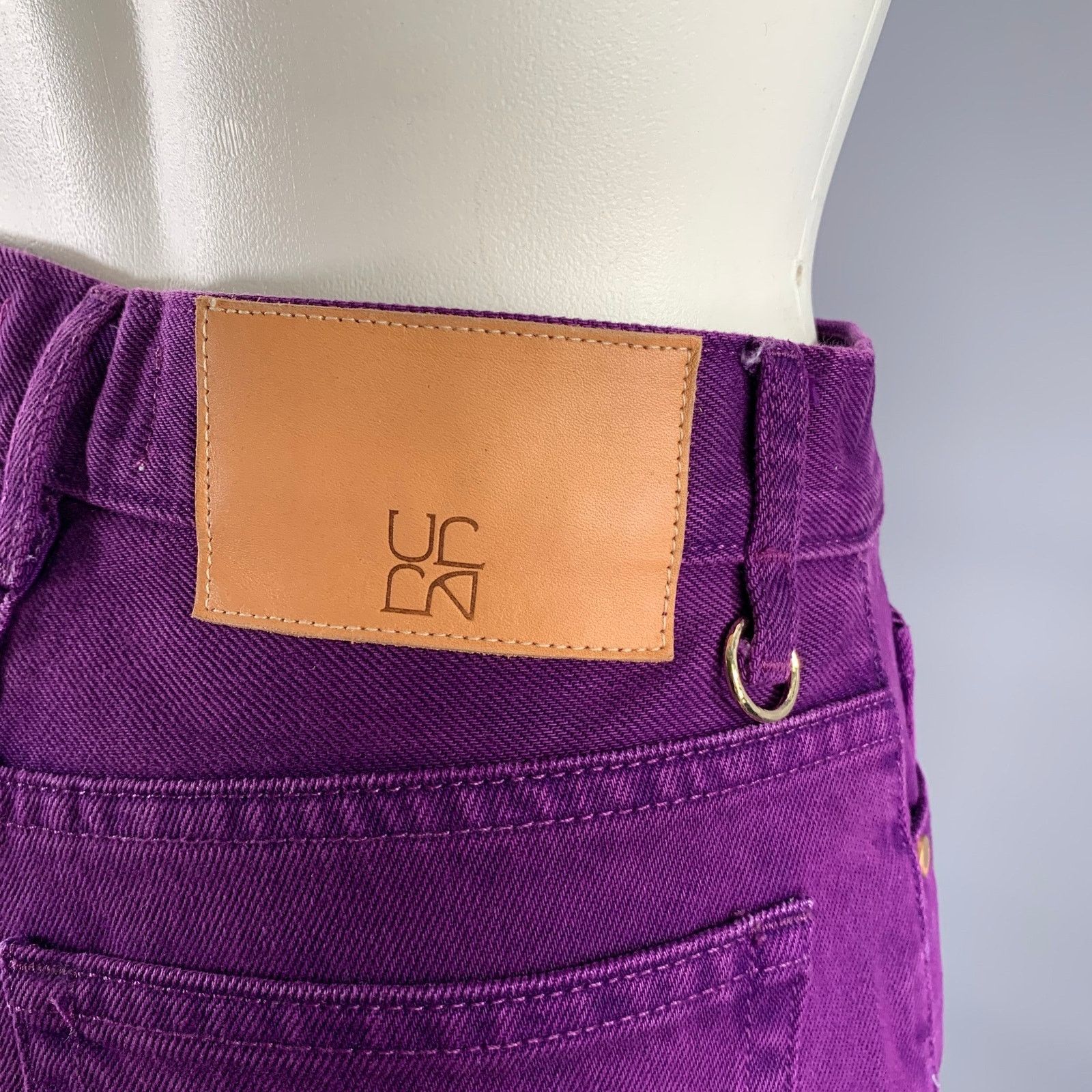 Ulla Johnson ULLA JOHNSON Size 25 Purple Cotton Straight Jeans Size 25" / US 0 / IT 36 - 4 Thumbnail