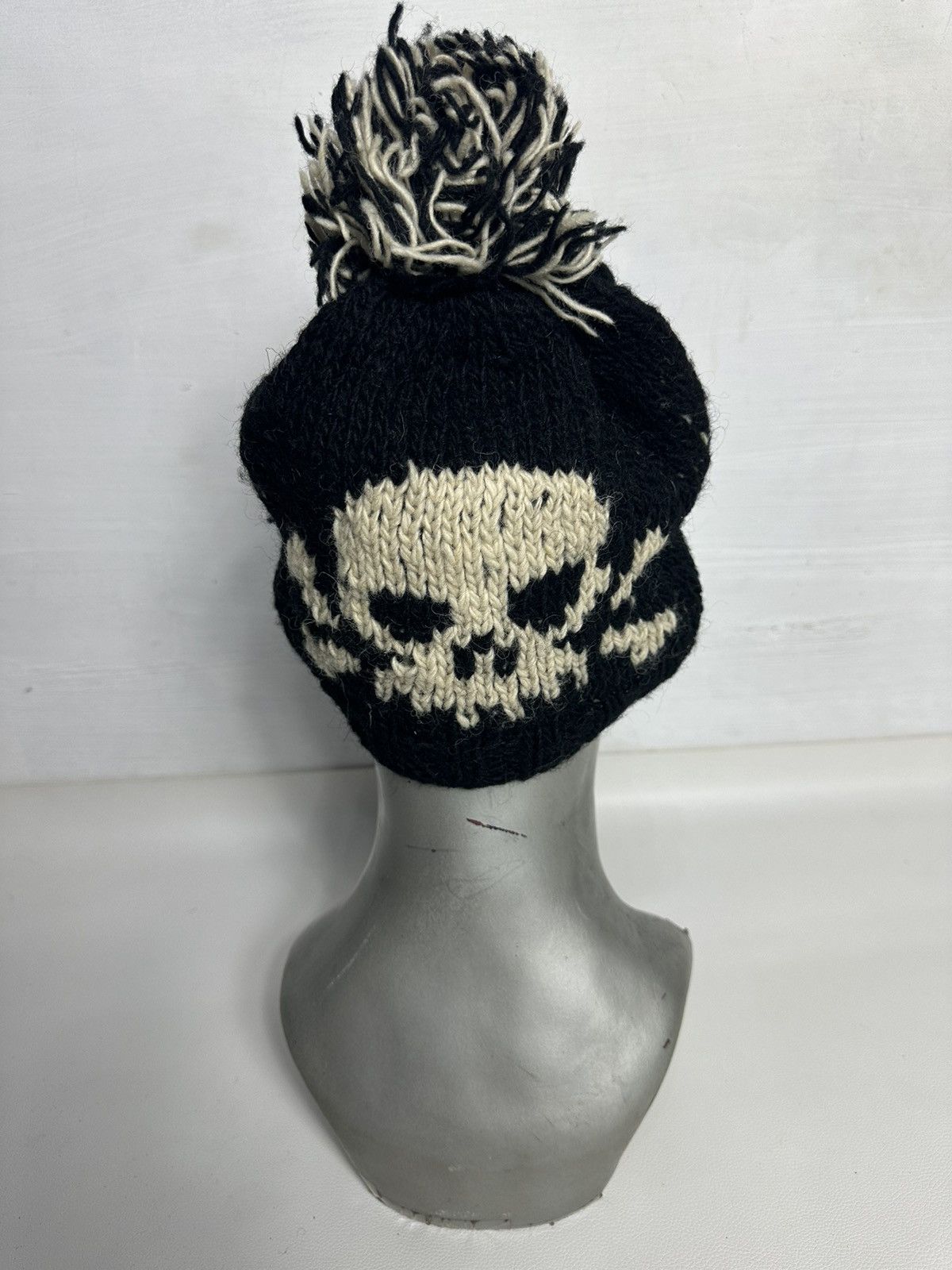 Japanese Brand Skull Skeleton Punk Bondage Knitted Beanie Hats Size ONE SIZE - 6 Thumbnail