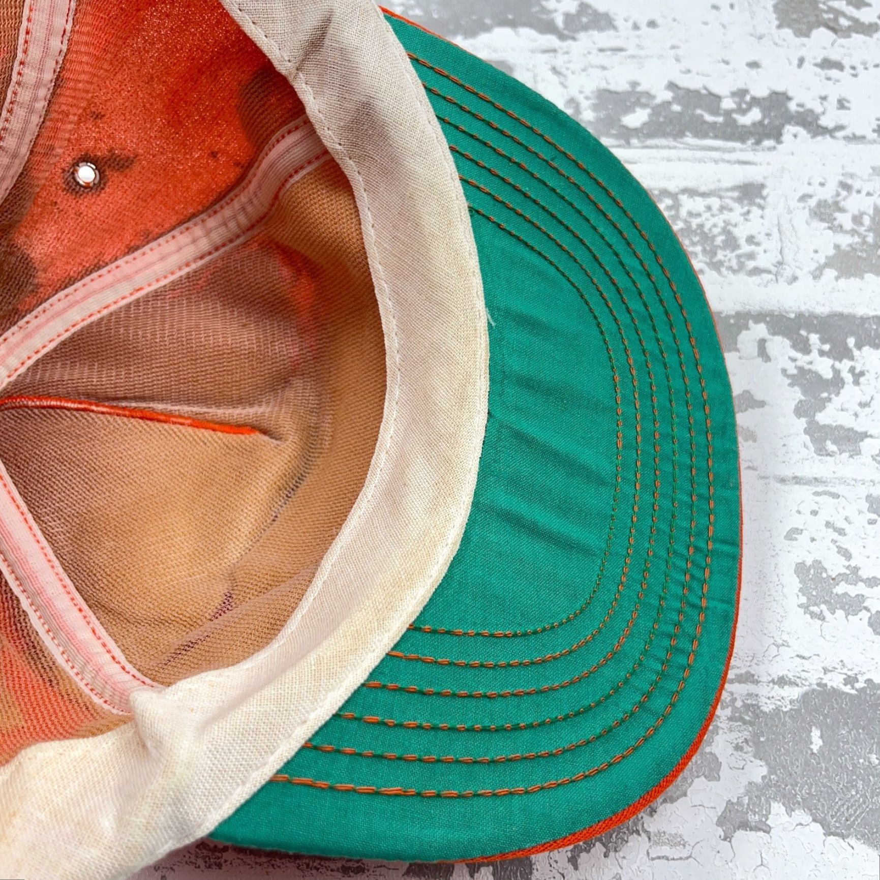Vintage VINTAGE Dyna Systems Trucker Hat CapMade In USA 80s Orange Mining Coal USA Hat Men One Size Adjustable Cotton Polyester Twill 80s Retro Logo Size ONE SIZE - 7 Thumbnail