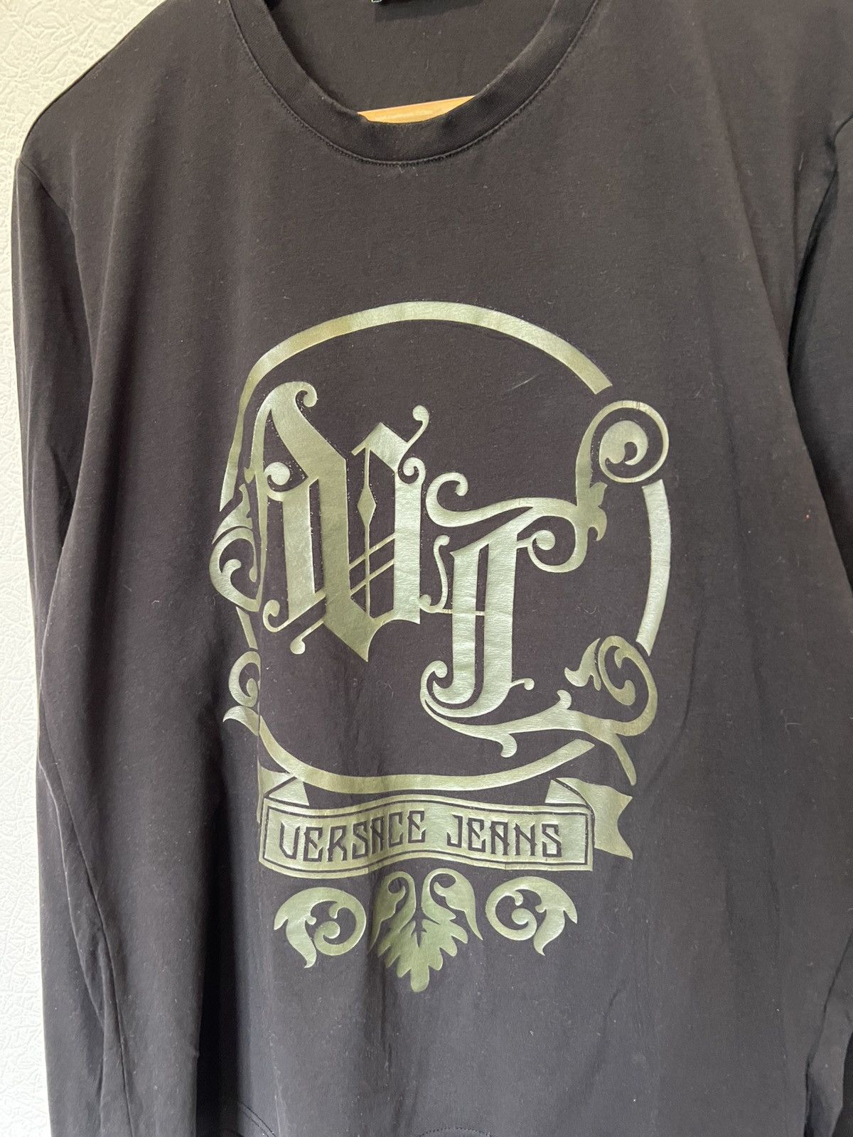 Versace Jeans Couture Versace Black Longsleeve Rare Sweatshirt Size US L / EU 52-54 / 3 - 2 Thumbnail