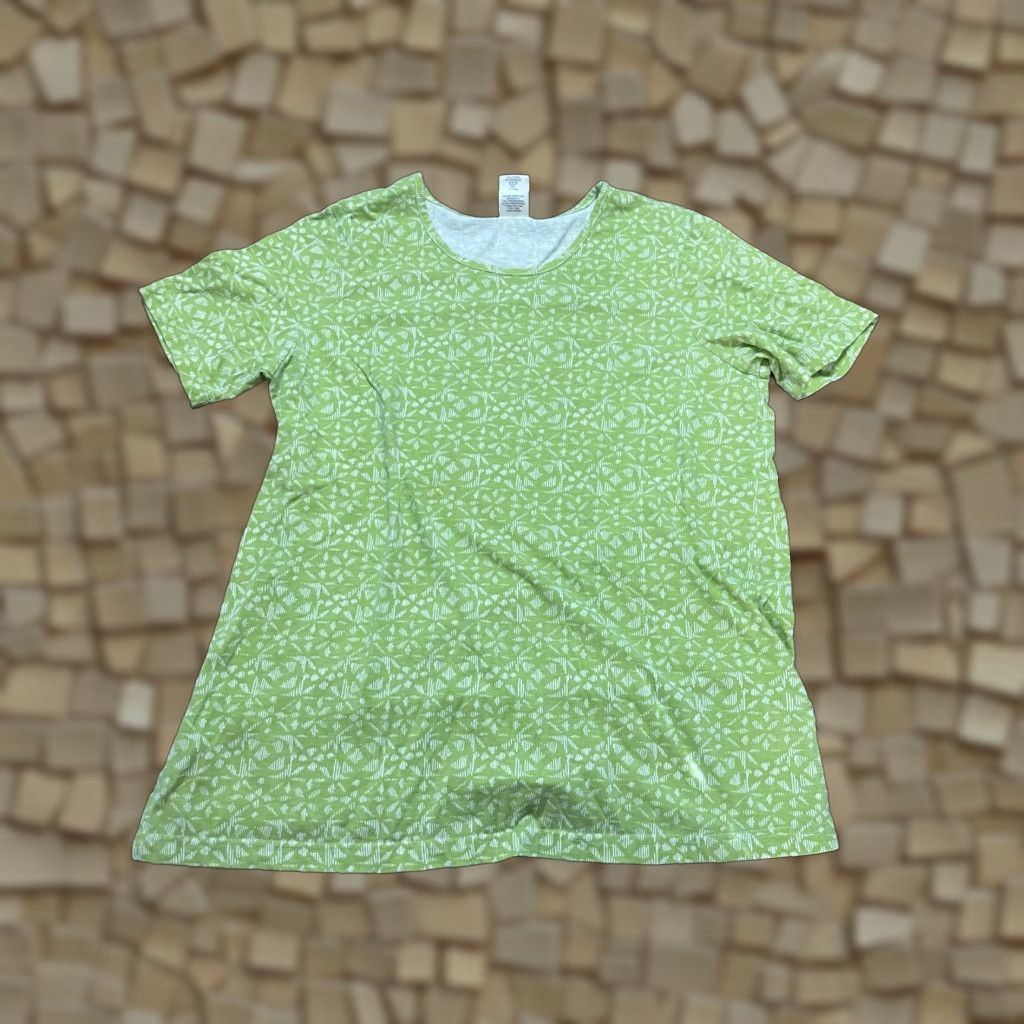 Blair Blair Outfit Women's Large Green Pull On Shirt + Capri Pants Set 2 Piece Casual Modern Fall Spring Summer Womens Size L / US 10 / IT 46 - 1 Thumbnail