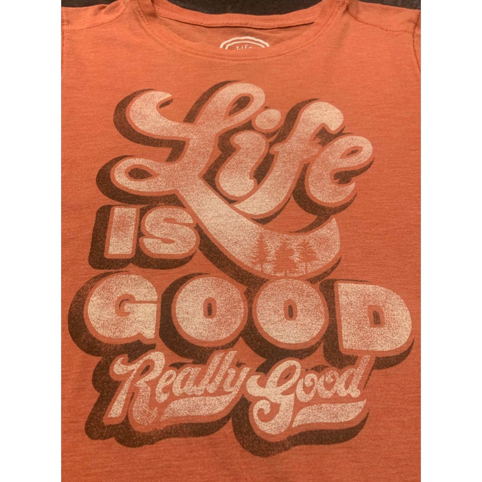 Life is Good VINTAGE Life is Good Women's T-Shirt Retro Peach Medium Size M / US 6-8 / IT 42-44 - 2 Thumbnail