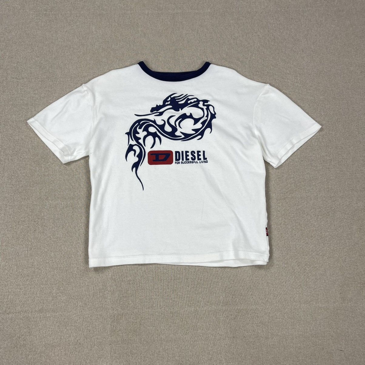 Diesel VINTAGE Y2K DIESEL TRIBAL DRAGON BOXY TEE Size US M / EU 48-50 / 2 - 2 Thumbnail
