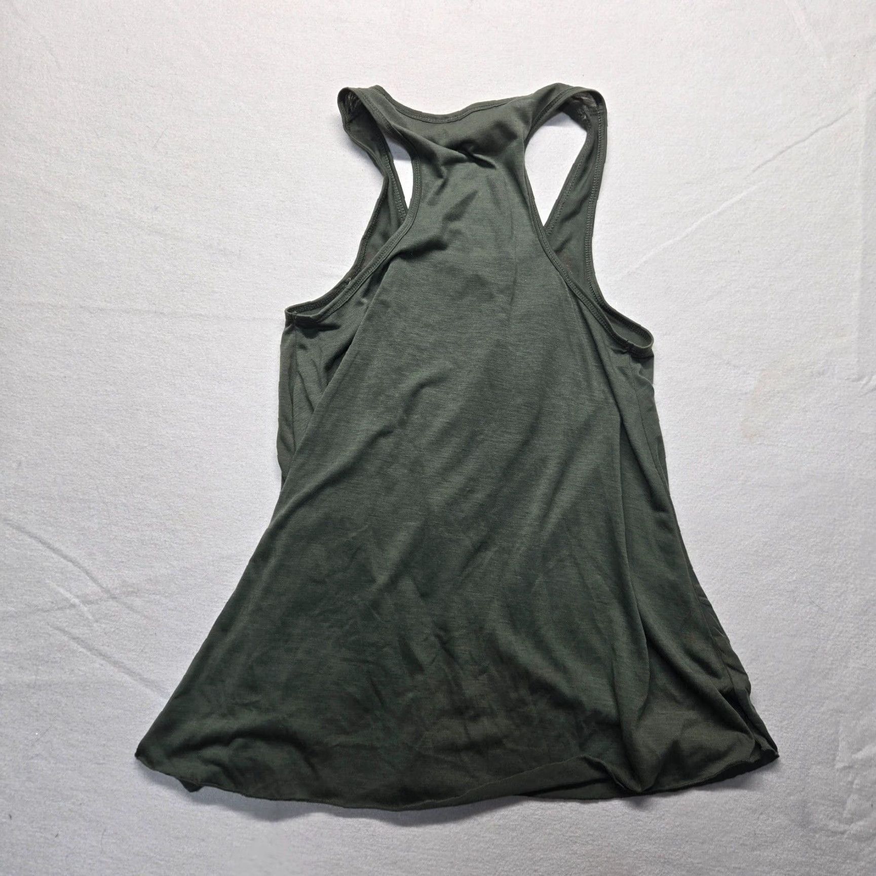 Vintage Live To Be Spoiled Shirt Tank Sleeveless Racerback M Green Floral Women Size M / US 6-8 / IT 42-44 - 7 Thumbnail