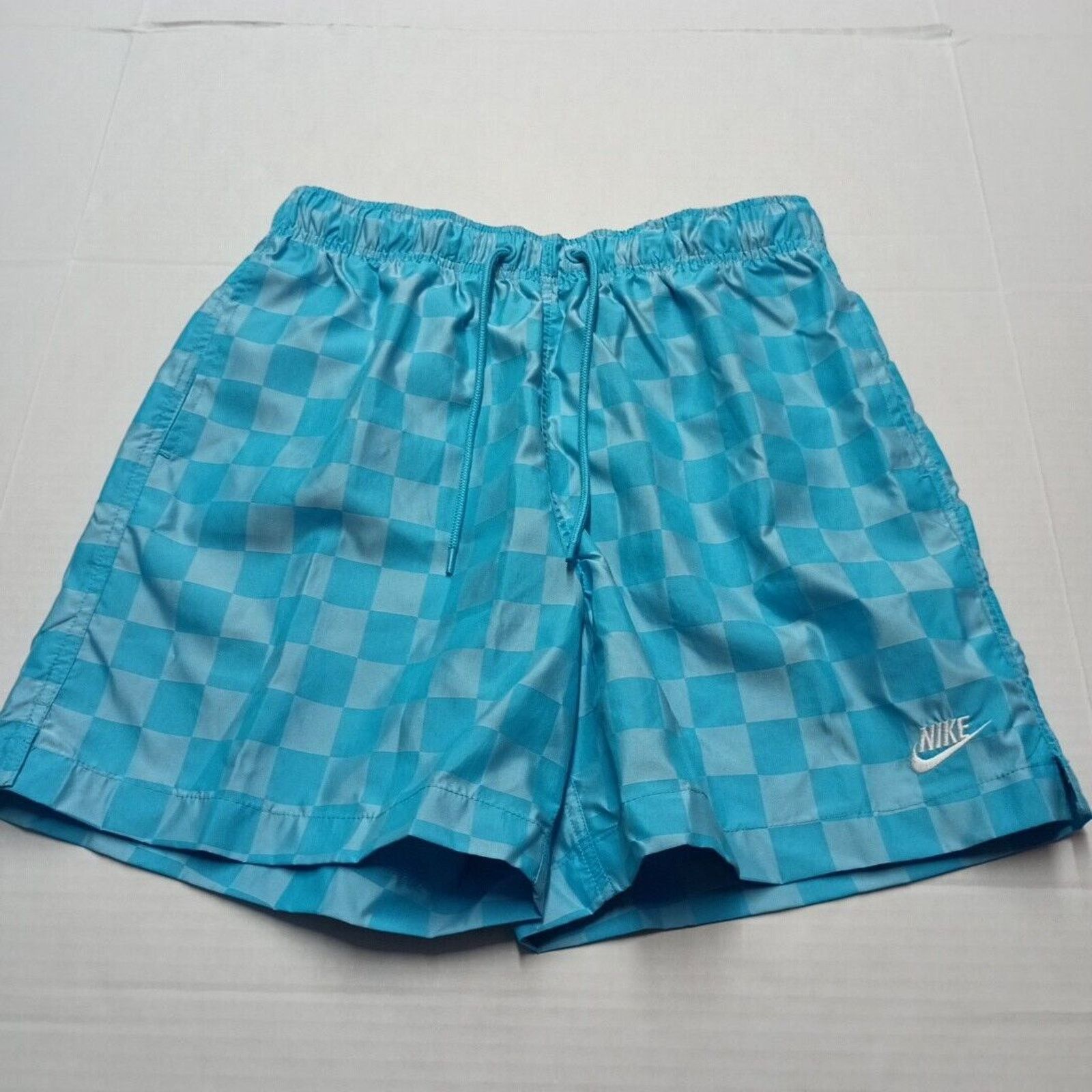 Nike Nike Club Flow Checkered Blue Shorts Men's Size S Small Size US 28 / EU 44 - 1 Thumbnail