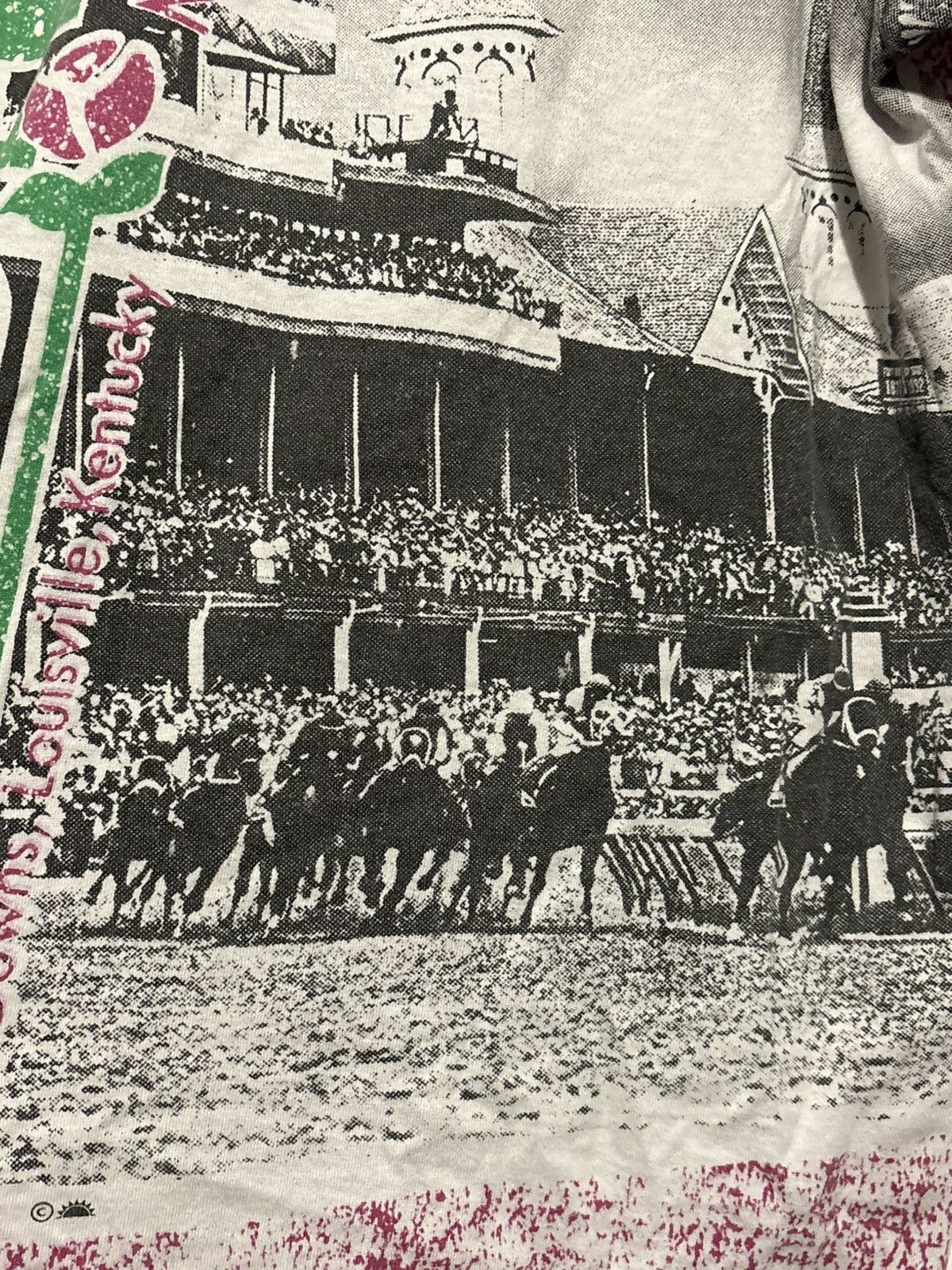 Vintage Vintage 1991 Kentucky Derby 118 AOP Screen Stars T-Shirt Size US L / EU 52-54 / 3 - 8 Thumbnail