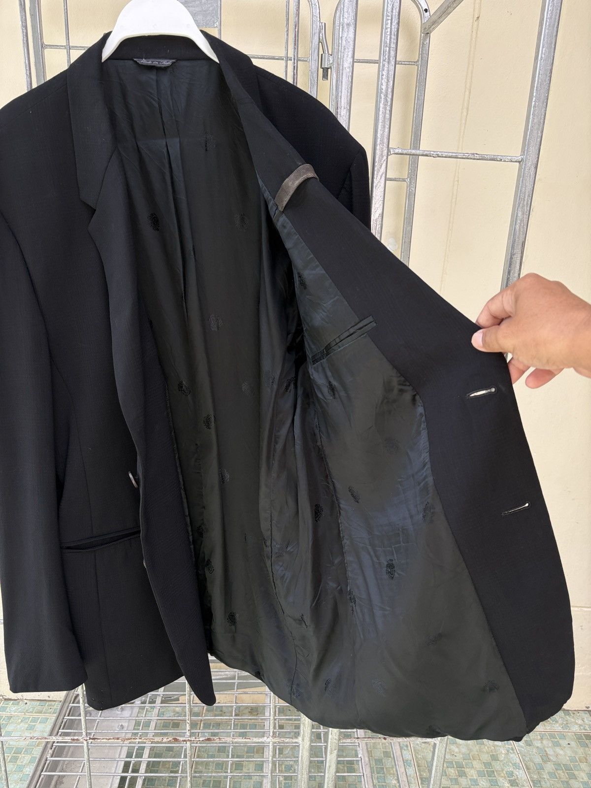 Versace Versace black blazer jacket Size 46R - 17 Thumbnail