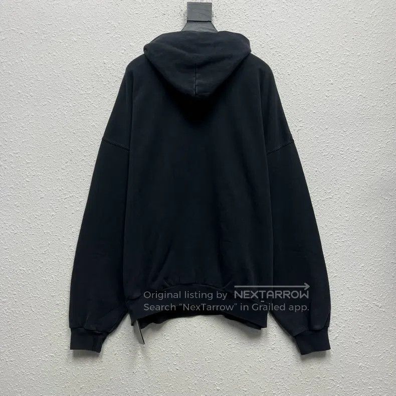 Balenciaga Balenciaga Qilin Arm Slogan Embroidered Washed Black Grey Size US M / EU 48-50 / 2 - 2 Thumbnail