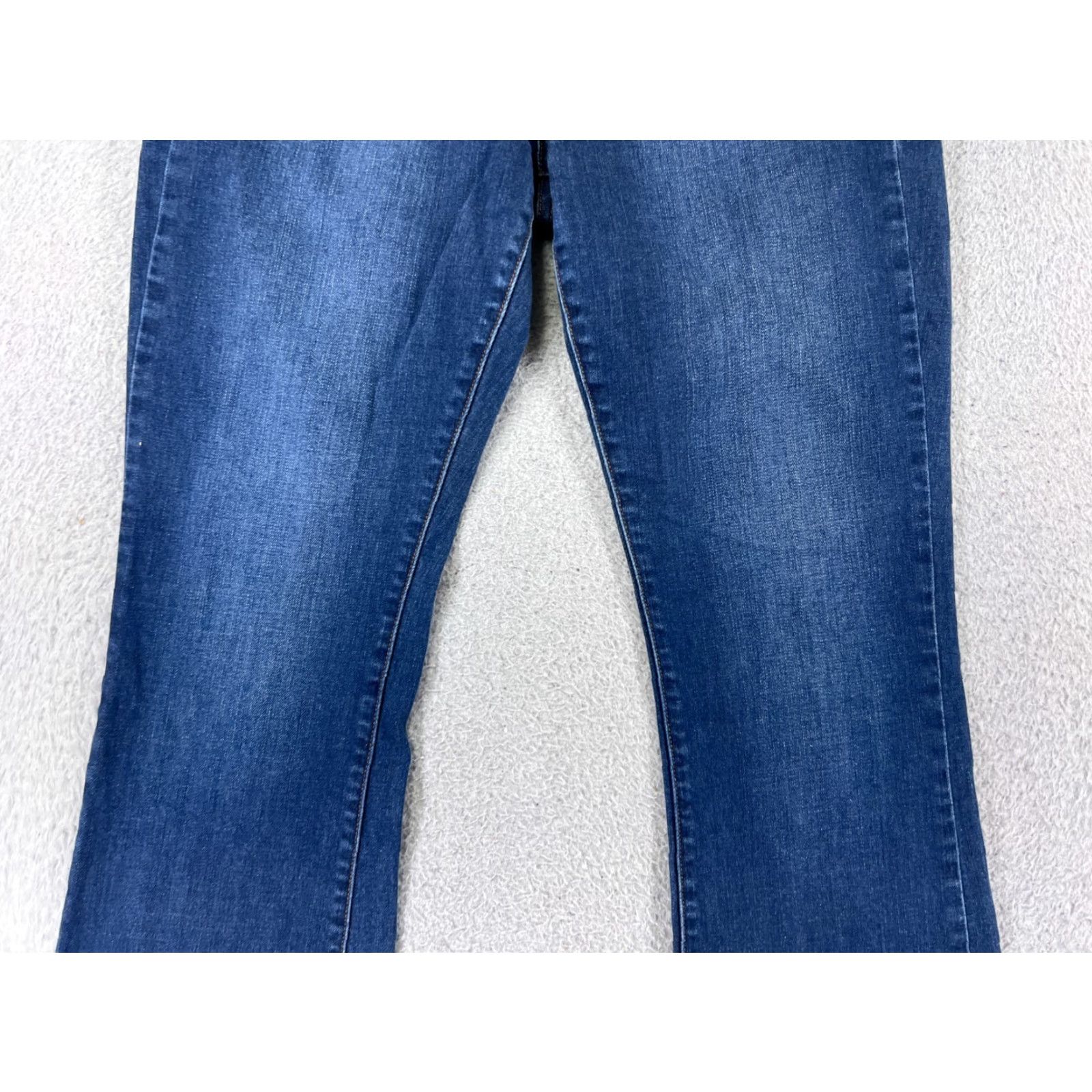 Lucky Brand Lucky Brand Jeans Womens 8 Blue Denim Sofia Ankle 5-Pocket Cotton Blend Leather Zipper Button Size 30" / US 8 / IT 44 - 5 Thumbnail
