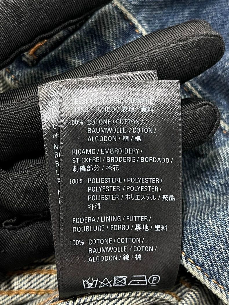 Balenciaga Balenciaga denim jacket with back logo Size US L / EU 52-54 / 3 - 5 Thumbnail