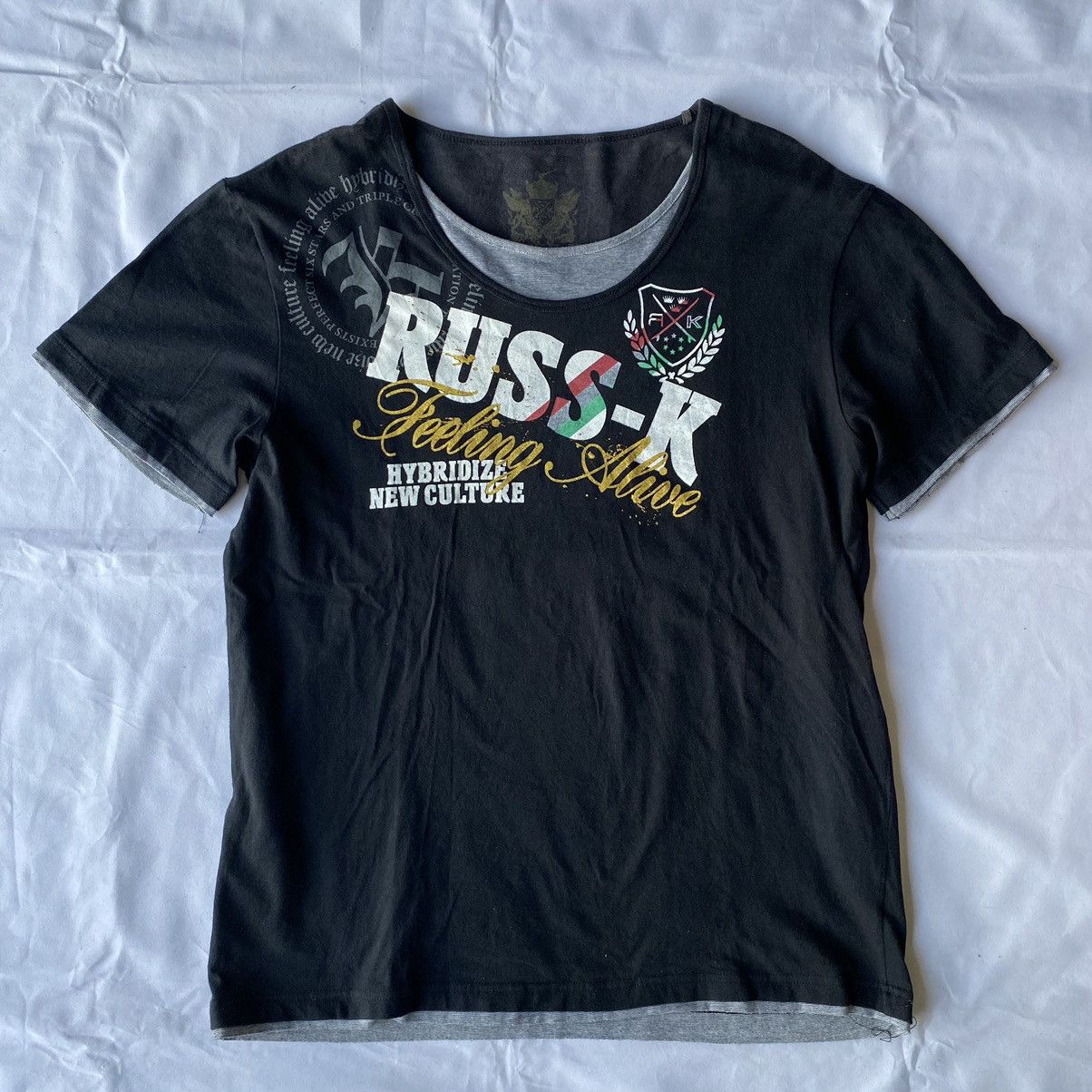 Beauty Beast × If Six Was Nine × Japanese Brand Japanese Russ-K Feeling Alive Double Layer Punk Style Size US XL / EU 56 / 4 - 1 Thumbnail