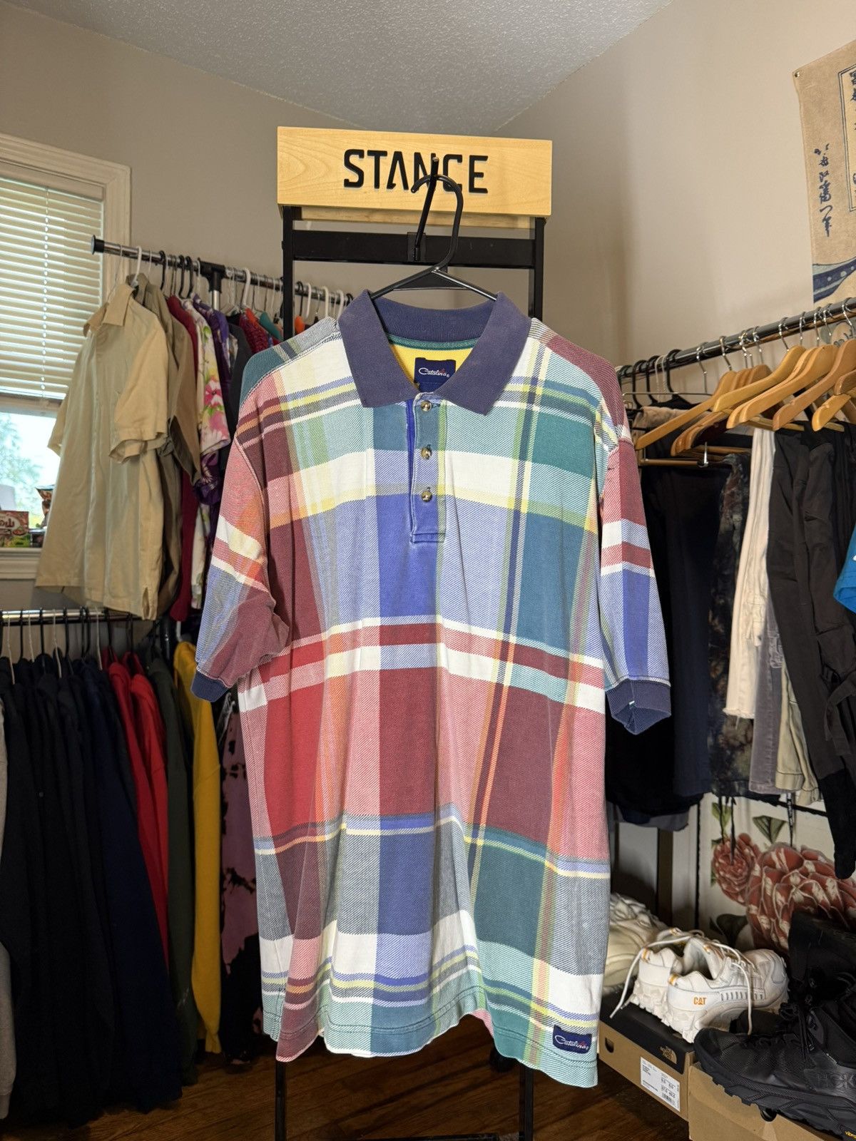 Catalina × Vintage Plaid Polo Size US L / EU 52-54 / 3 - 1 Thumbnail