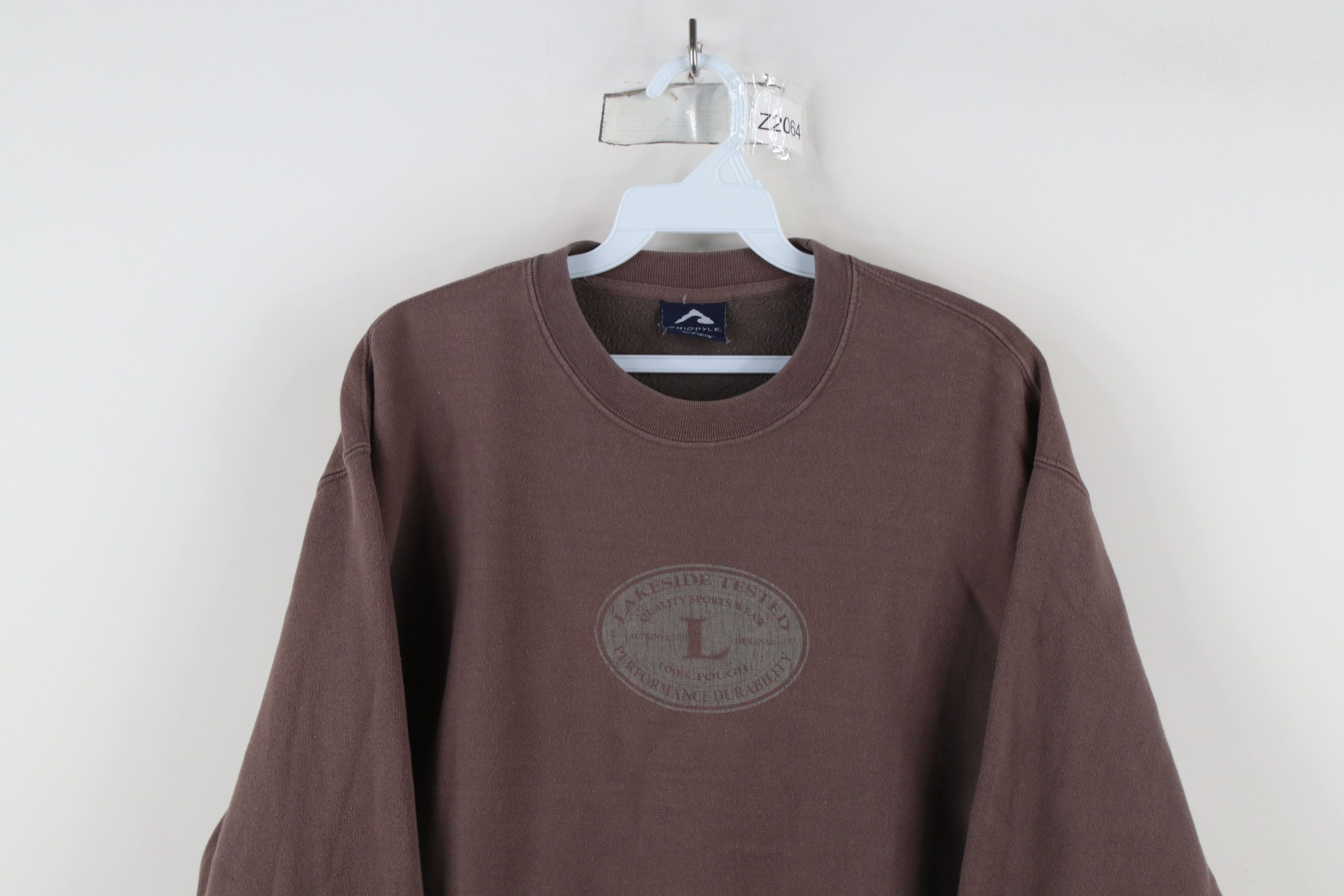 Vintage Vintage 90s Streetwear Pigment Stonewash Lakeside Sweatshirt Size US M / EU 48-50 / 2 - 2 Thumbnail