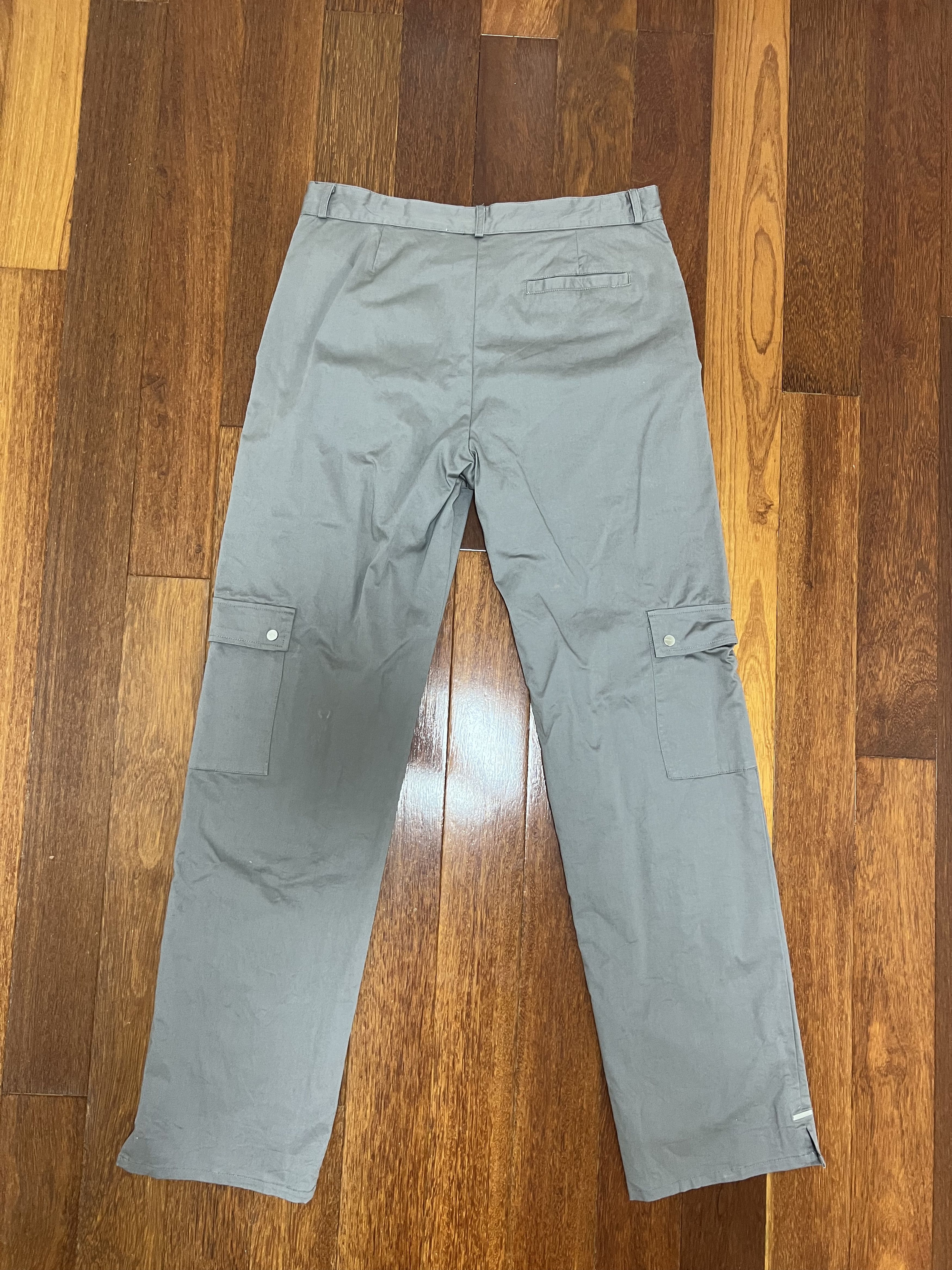 Heliot Emil 💚 SS19 Heliot Emil Grey Cotton Tech Cargo Pants Size US 34 / EU 50 - 2 Thumbnail