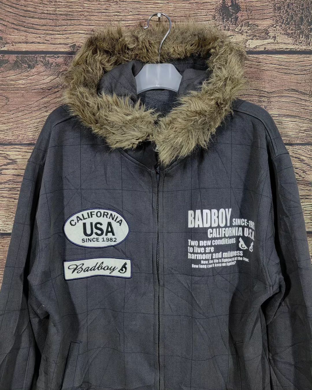 If Six Was Nine × Le Grande Bleu (L.G.B.) BadBoy Fur Hoodie Jacket IfSixWasNine i6w9 LGB style Size US L / EU 52-54 / 3 - 2 Thumbnail