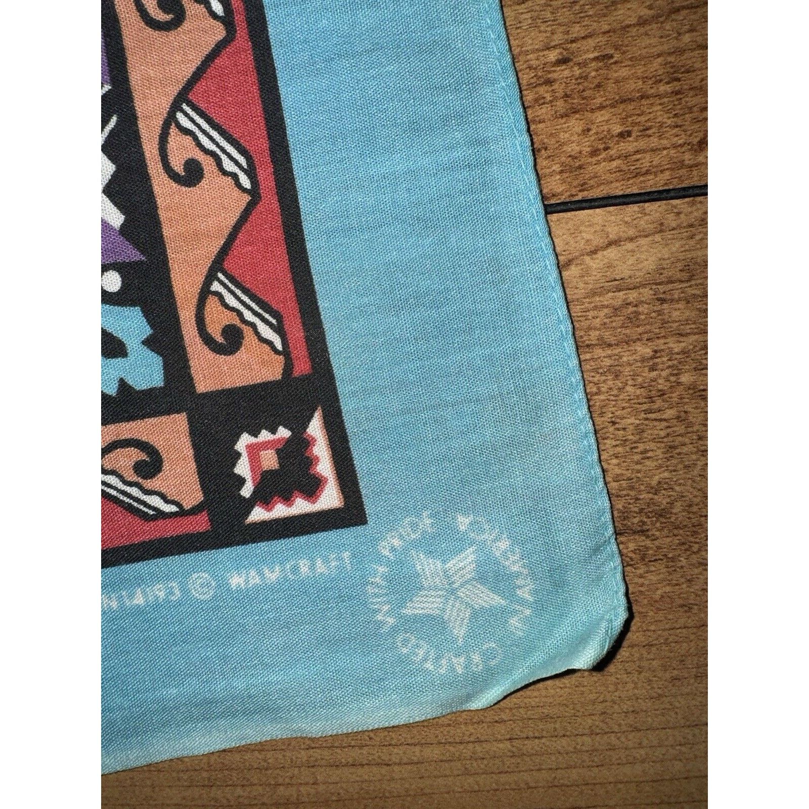 Vintage Vintage Native American Print Pocket Square Made In USA Size ONE SIZE - 3 Thumbnail