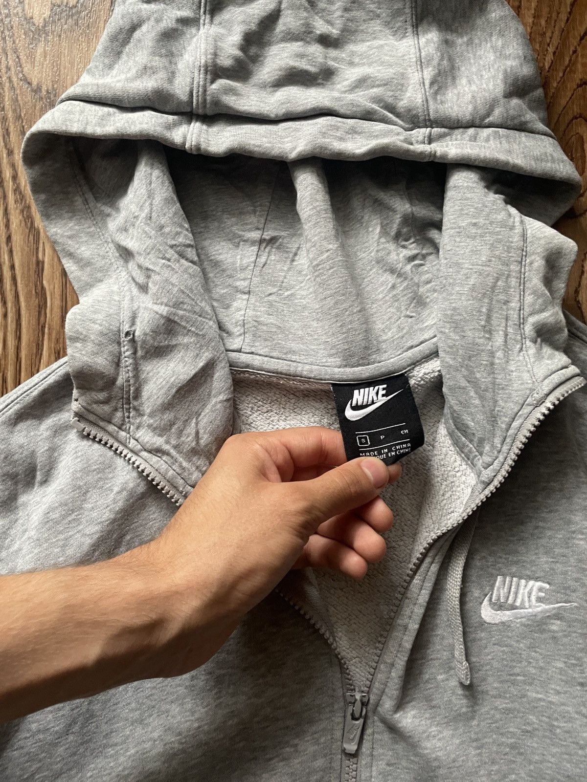 Nike Vintage Nike Zip-Up Hoodie Swoosh Y2K 90S rare hype Size US S / EU 44-46 / 1 - 6 Thumbnail