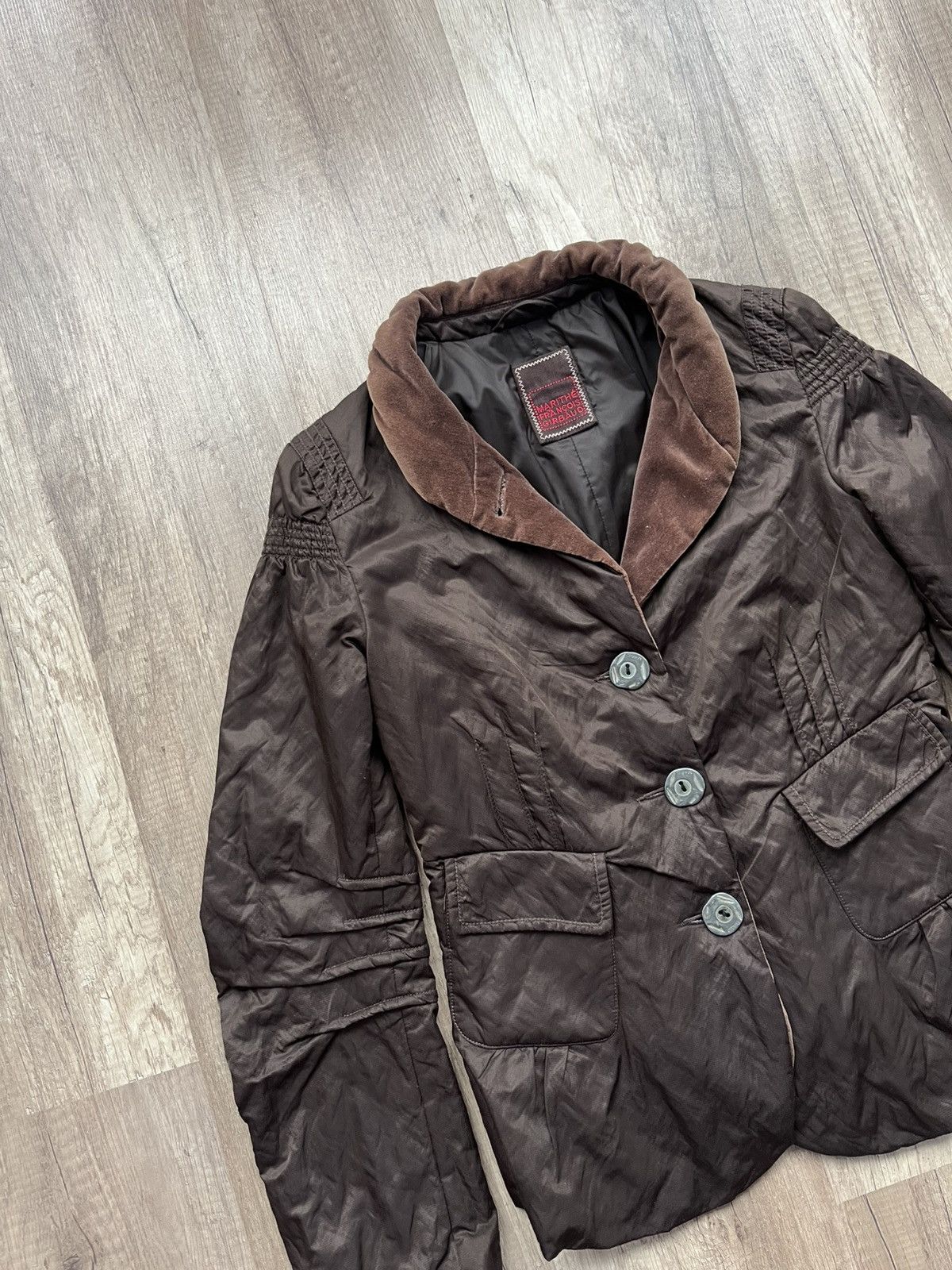 Japanese Brand × Marithe + Francois Girbaud × Vintage Vintage Marithe Francois Girbaud Anant-Garde Brown Jacket Size M / US 6-8 / IT 42-44 - 3 Thumbnail