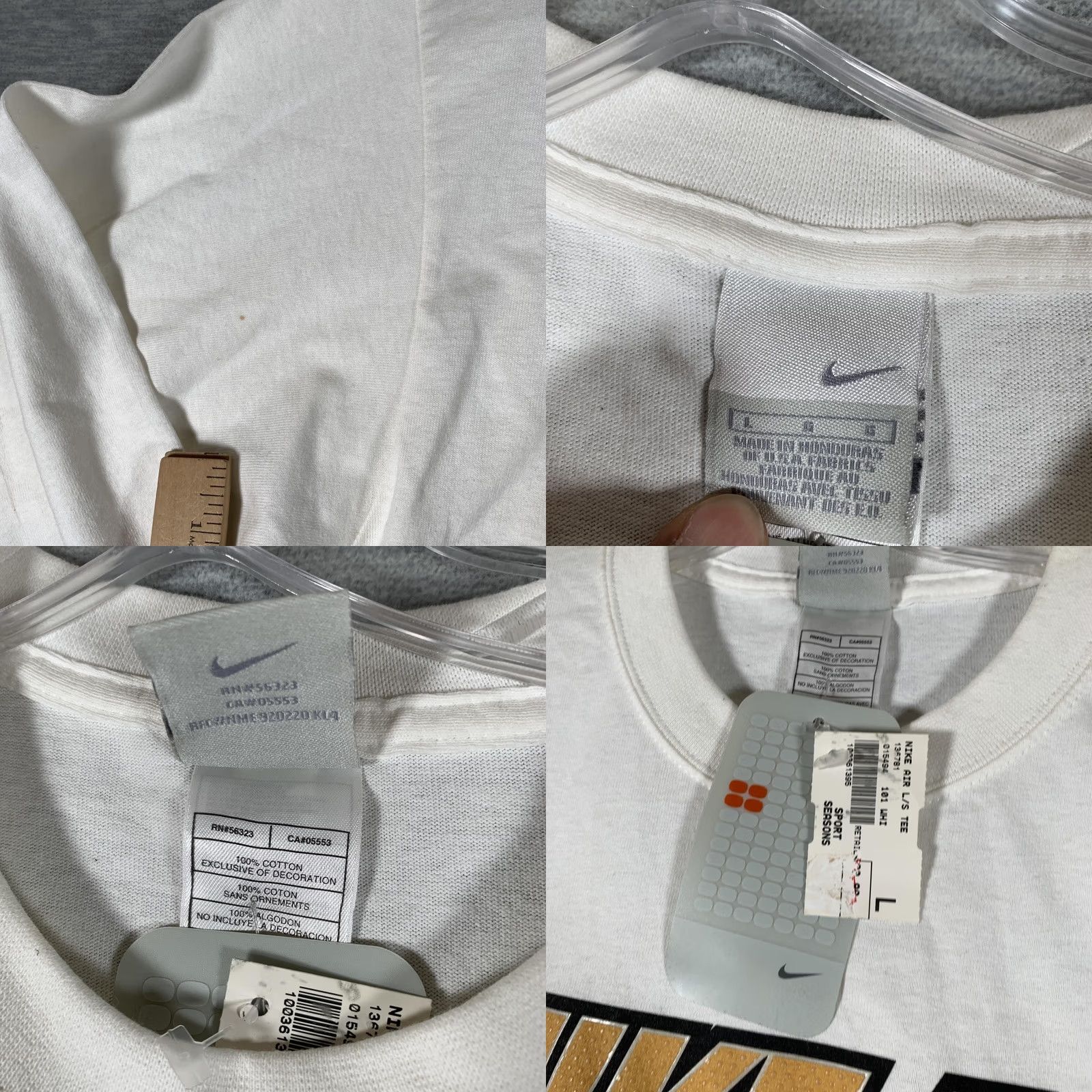 Nike Nike Air Shirt Mens Large White Revolution Long Sleeve Graphic Tee Top Size US L / EU 52-54 / 3 - 8 Thumbnail