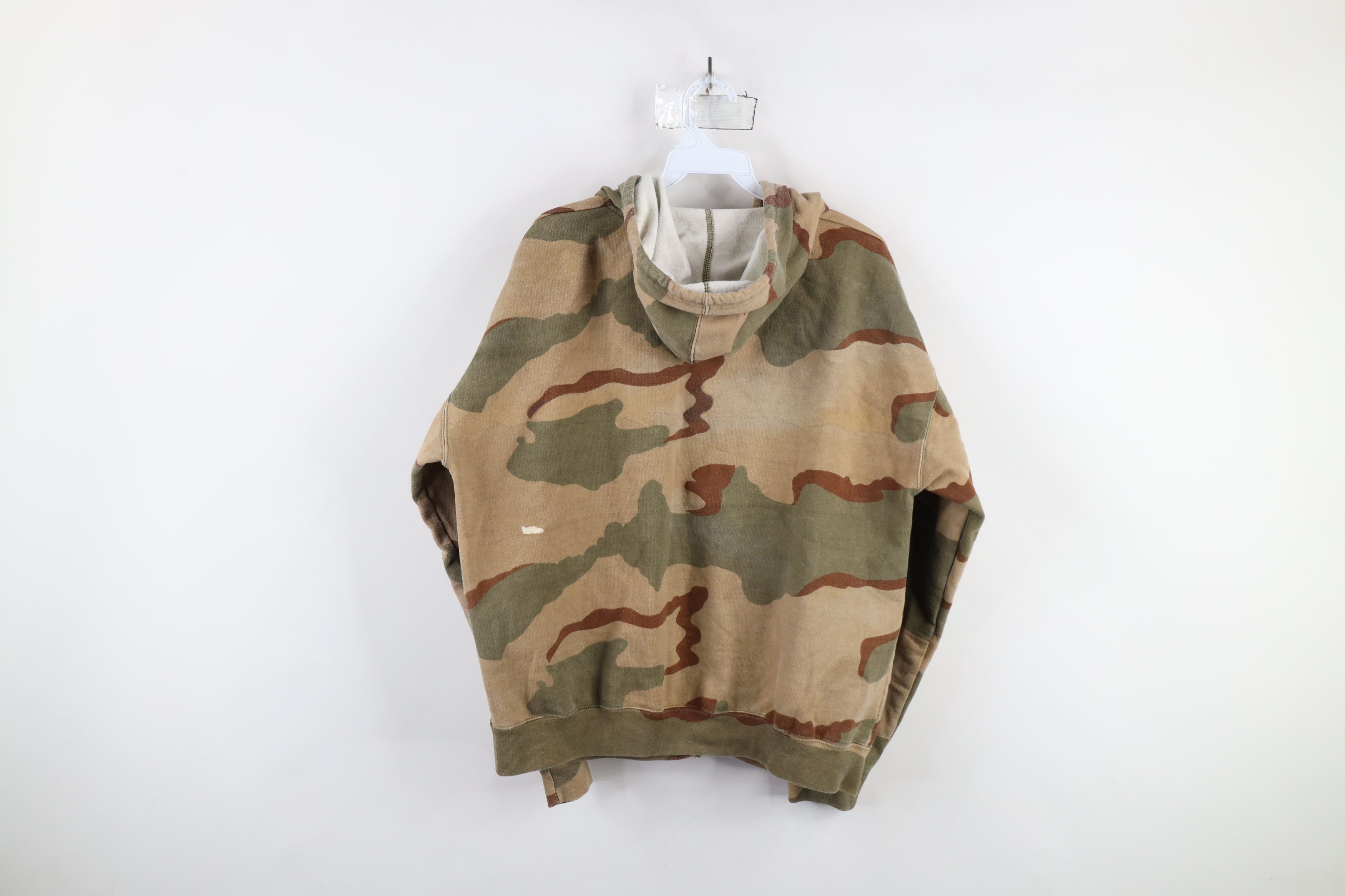 Vintage Vintage 90s Streetwear Camouflage Full Zip Hoodie Sweatshirt Size US M / EU 48-50 / 2 - 14 Thumbnail