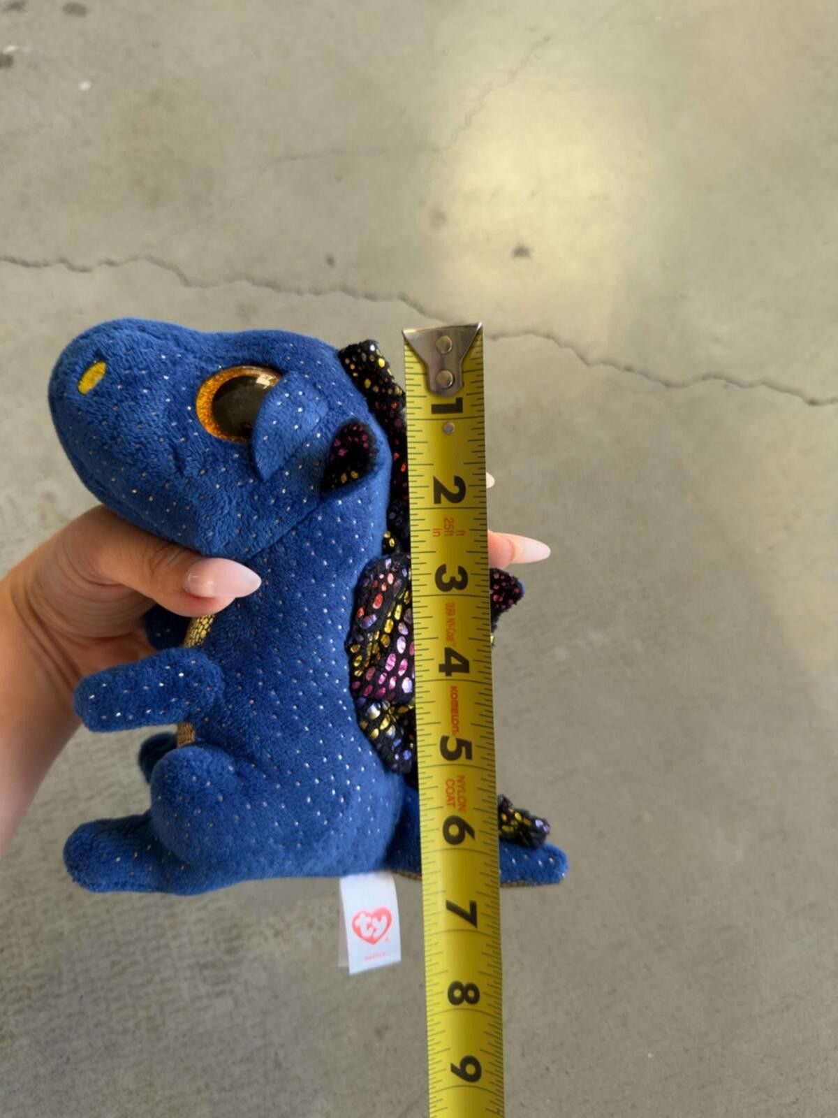 Tyler The Creator Ty Beanie Boo / Dragon Plush Stuffed Animal / blue Size ONE SIZE - 7 Thumbnail