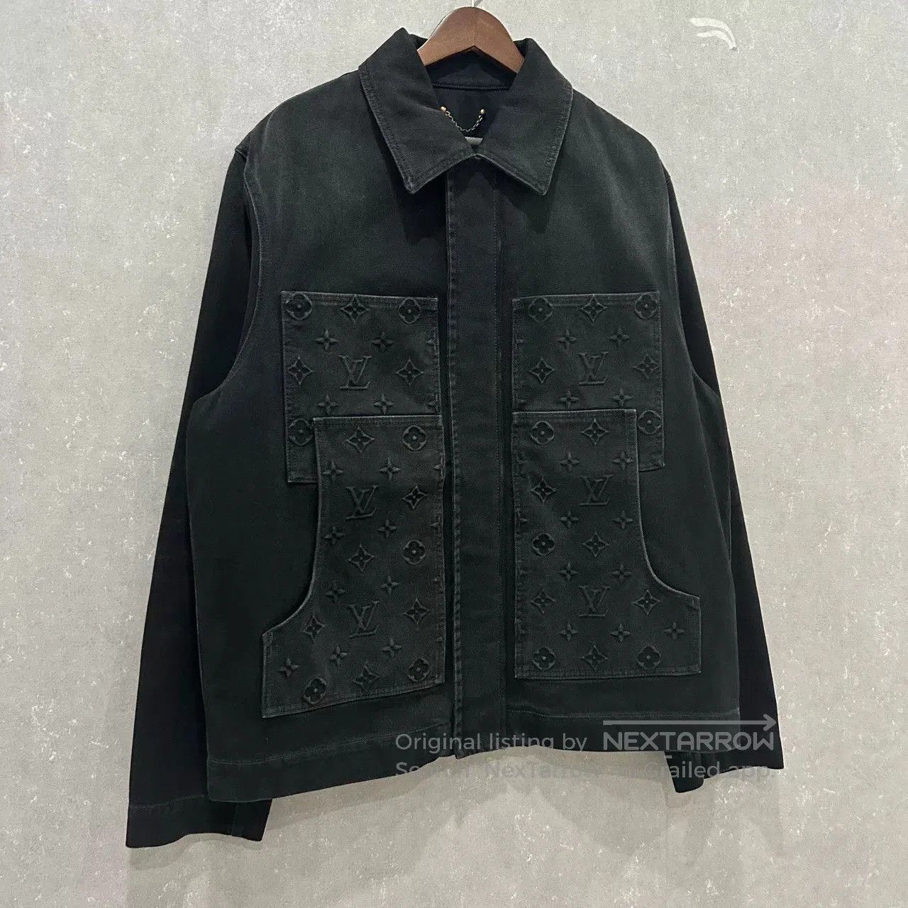 Louis Vuitton Louis Vuitton Logo Collar Denim Jacket. Size US L / EU 52-54 / 3 - 3 Thumbnail