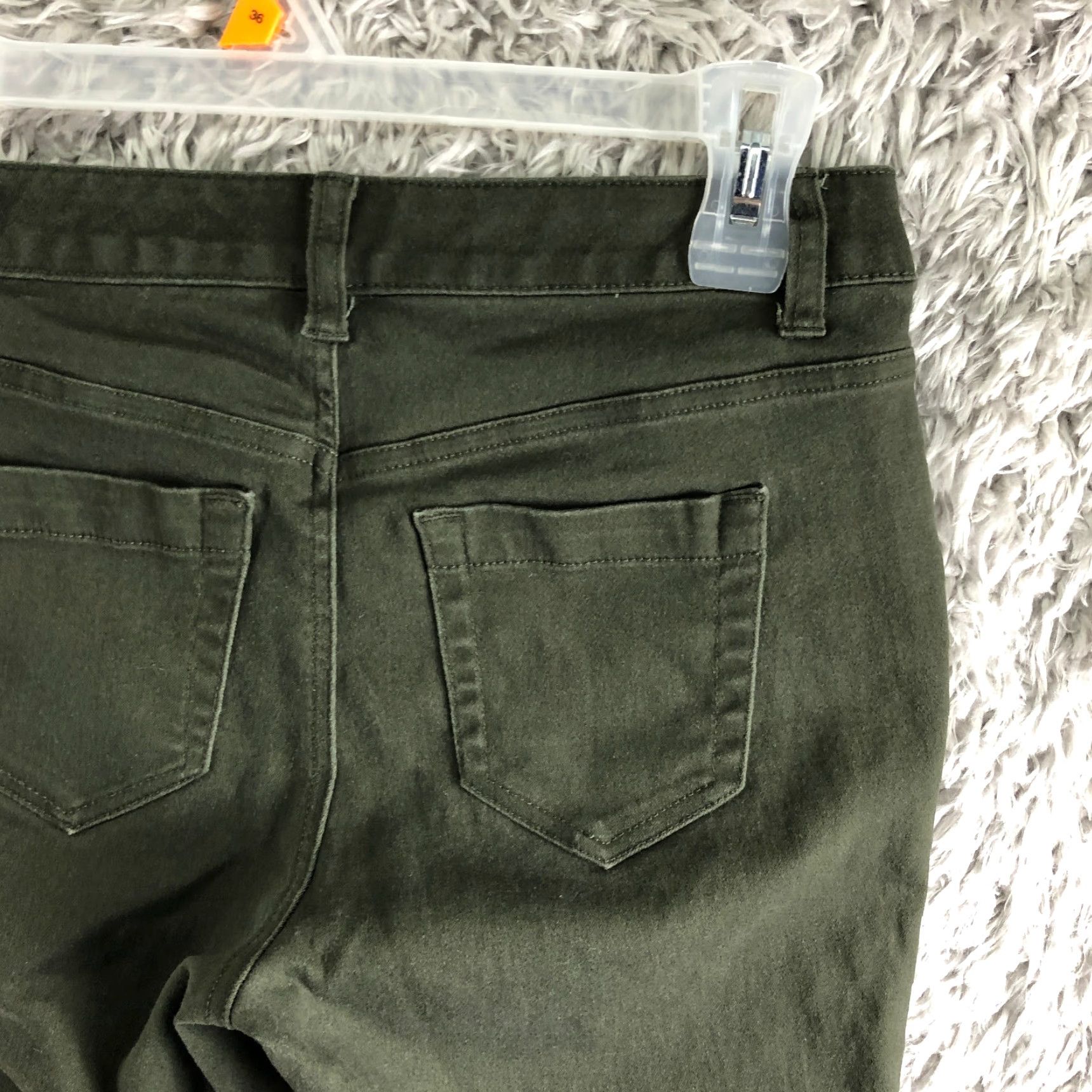 Vintage A New Day Womens Size 4 Mid Rise Green Skinny Pants Casual Modern Wash Vintage No Size 27" / US 4 / IT 40 - 6 Thumbnail