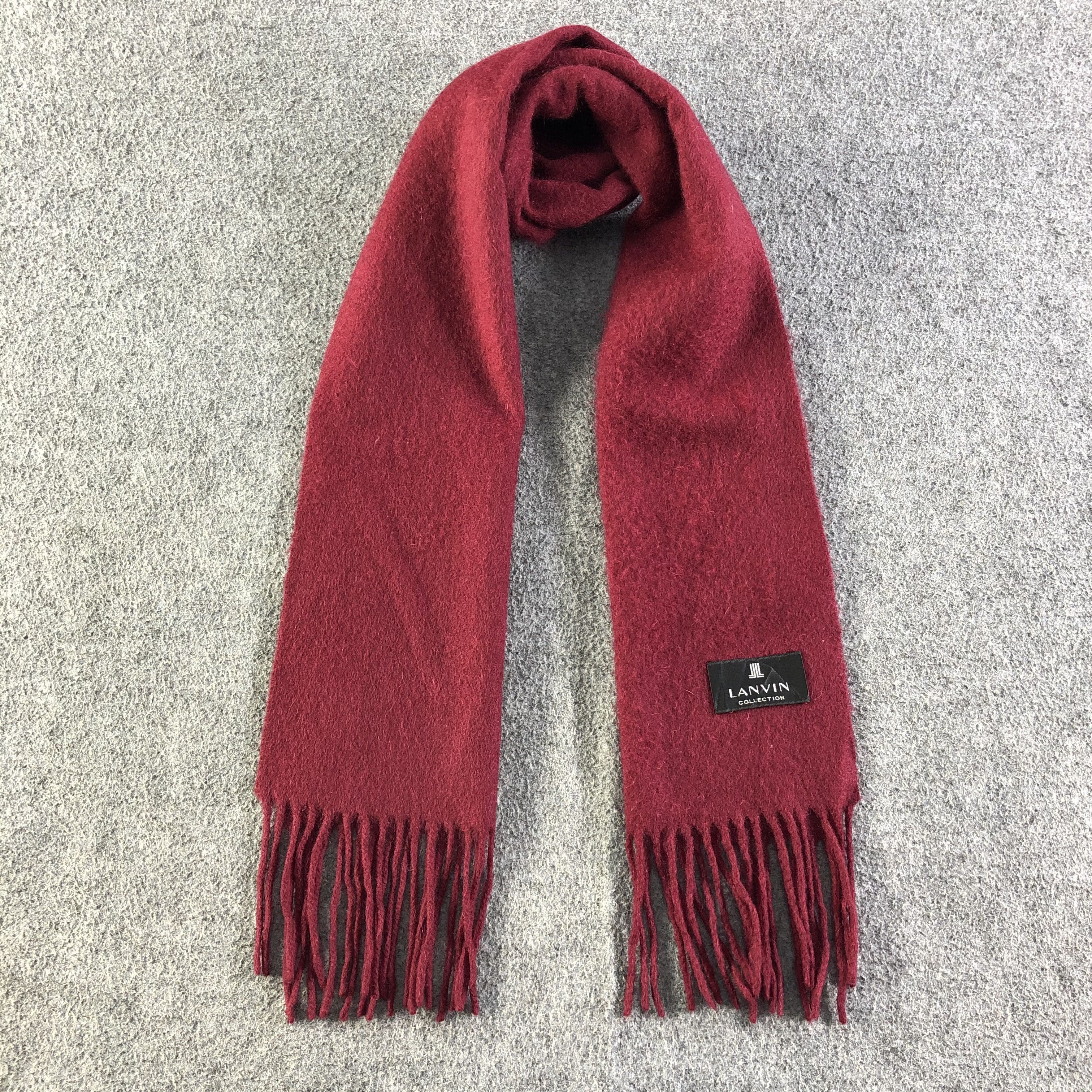 Lanvin Lanvin Cashmere Scarf / Muffler / Neckwear P646 Size ONE SIZE - 1 Thumbnail