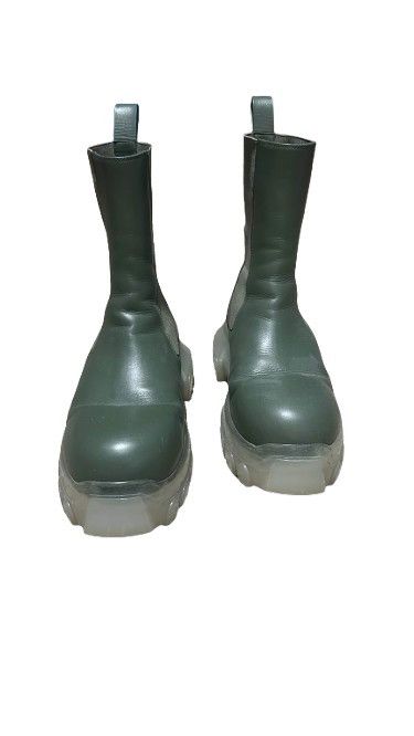 Rick Owens Cardinal Red Tractor Beatle Bozo Boots BNIB EU42 | Grailed