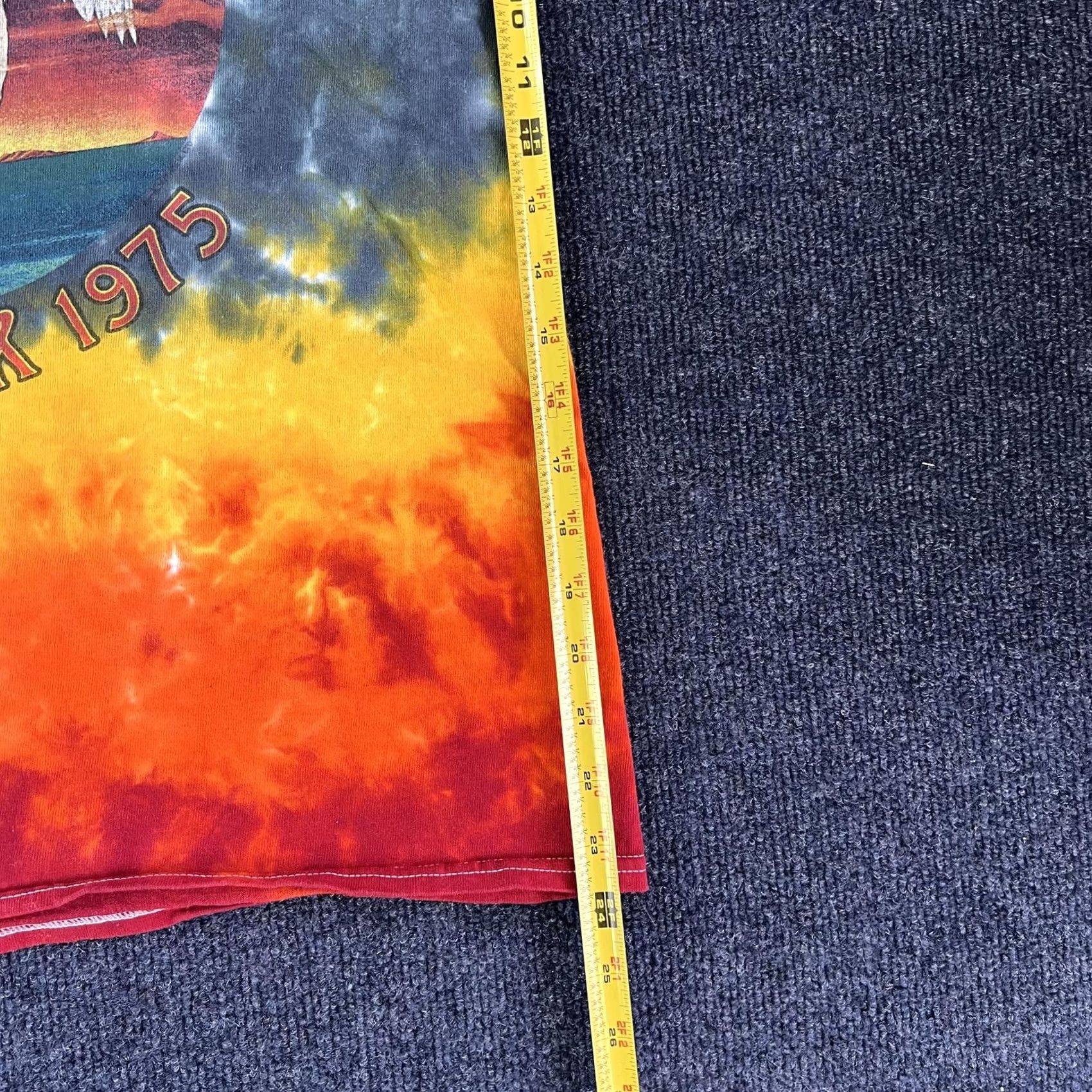 Vintage Led Zeppelin Shirt Mens M Tie Dye U.S. Tour 1975 Icarus Graphic Tee T-Shirt Size US M / EU 48-50 / 2 - 5 Thumbnail