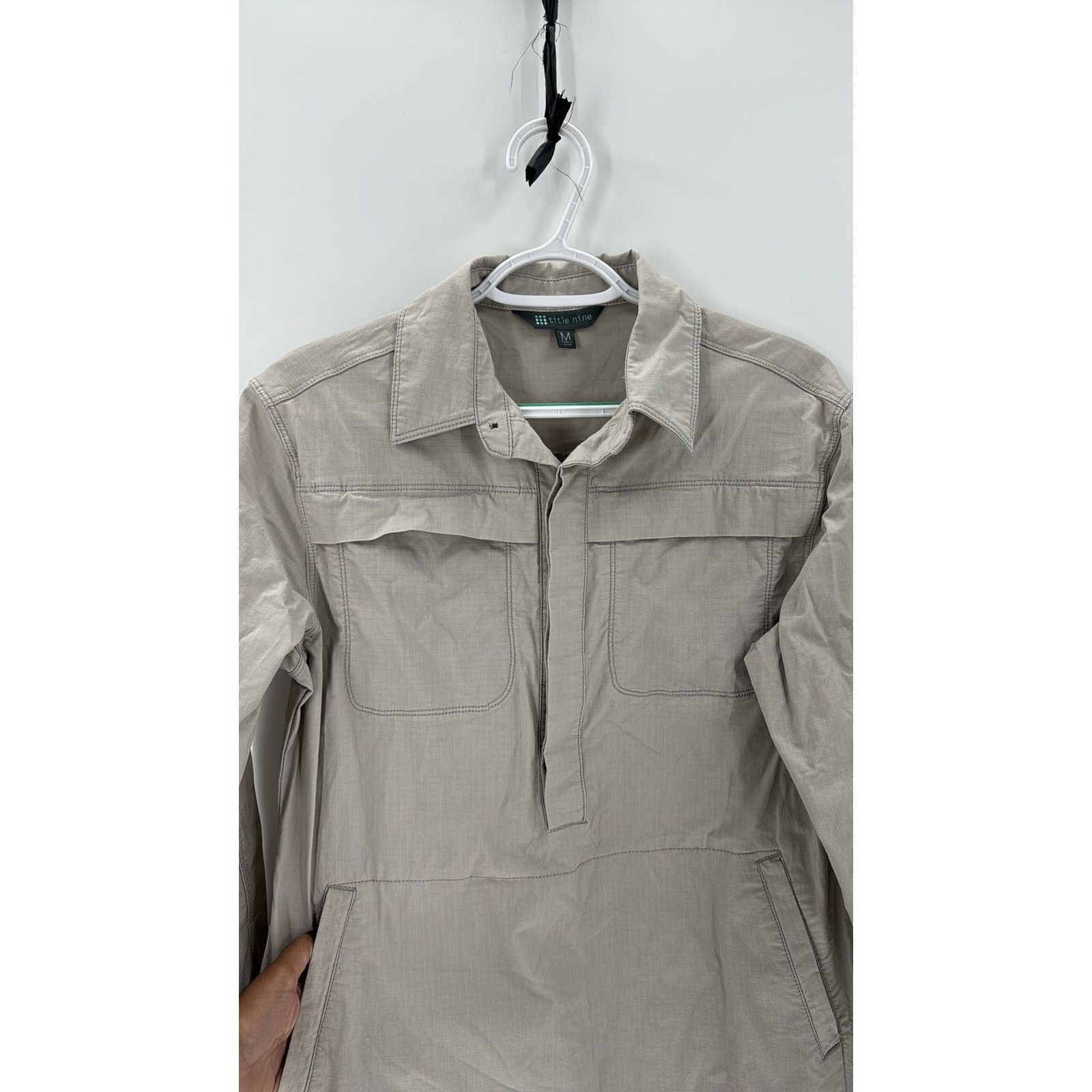 Other Title Nine Wren Utility Shirt Dress beige casual work Size M / US 6-8 / IT 42-44 - 6 Thumbnail