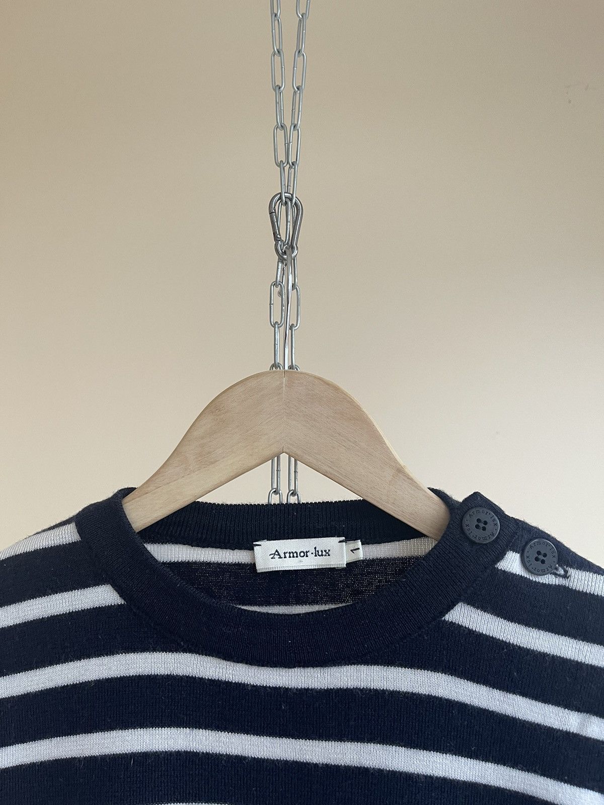 Armor-Lux Armor Lux Striped Fisherman Jumper Merino Wool Sweater Size1 Size S / US 4 / IT 40 - 3 Thumbnail
