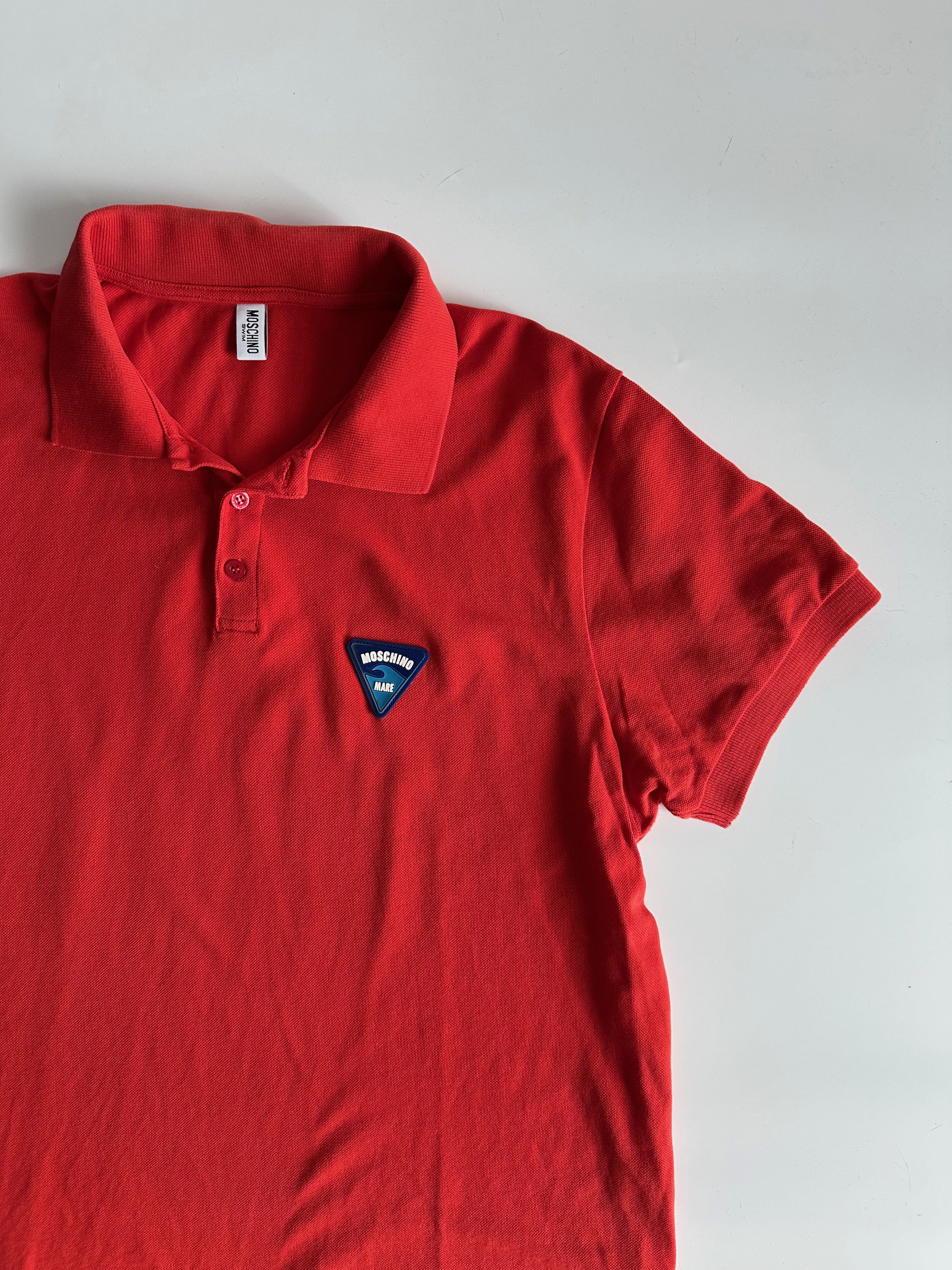 Moschino Moschino Mare Coral Polo Shirt Short Sleeve XL Size US XL / EU 56 / 4 - 2 Thumbnail