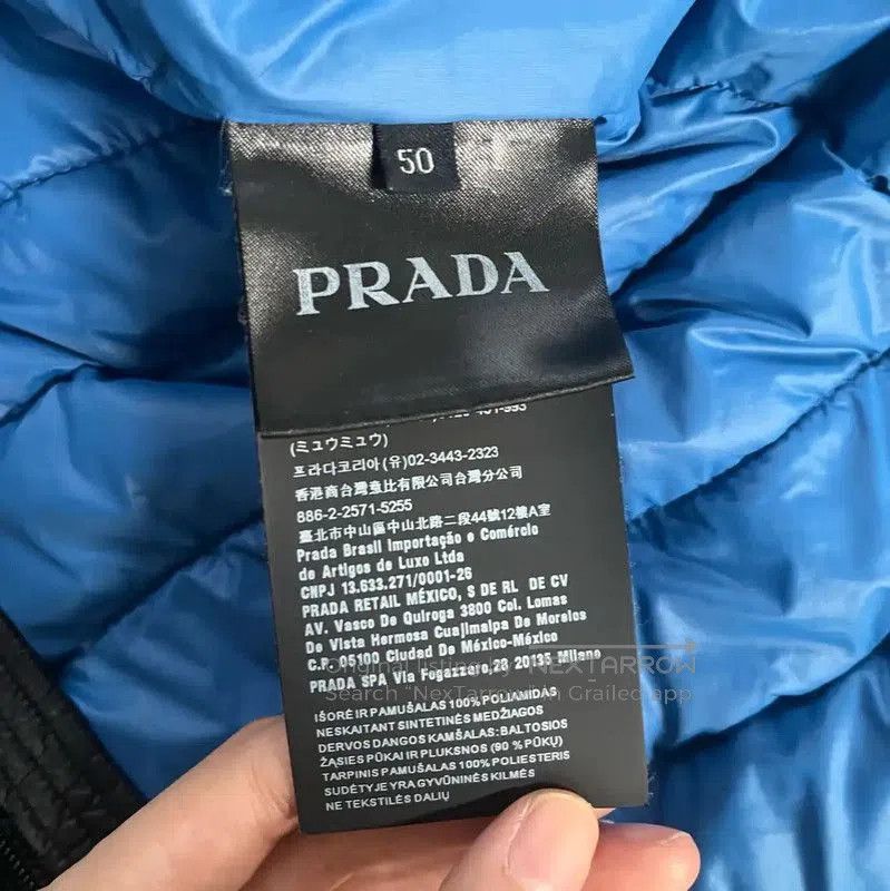 Prada Prada Black Men's Down Jacket Size L. Size US L / EU 52-54 / 3 - 4 Thumbnail