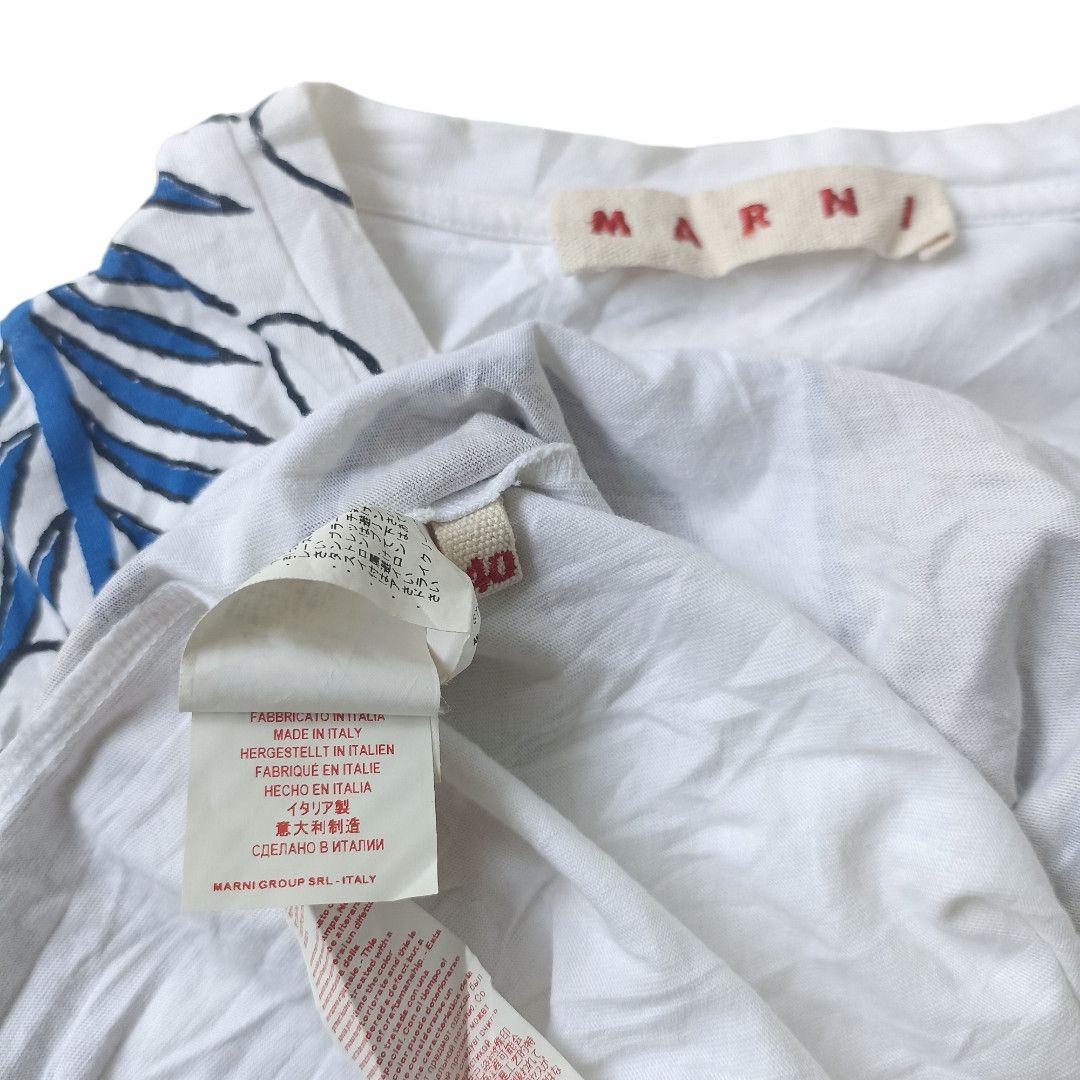 Marni Vintage Y2K Marni Floral Tshirt Size S / US 4 / IT 40 - 6 Thumbnail