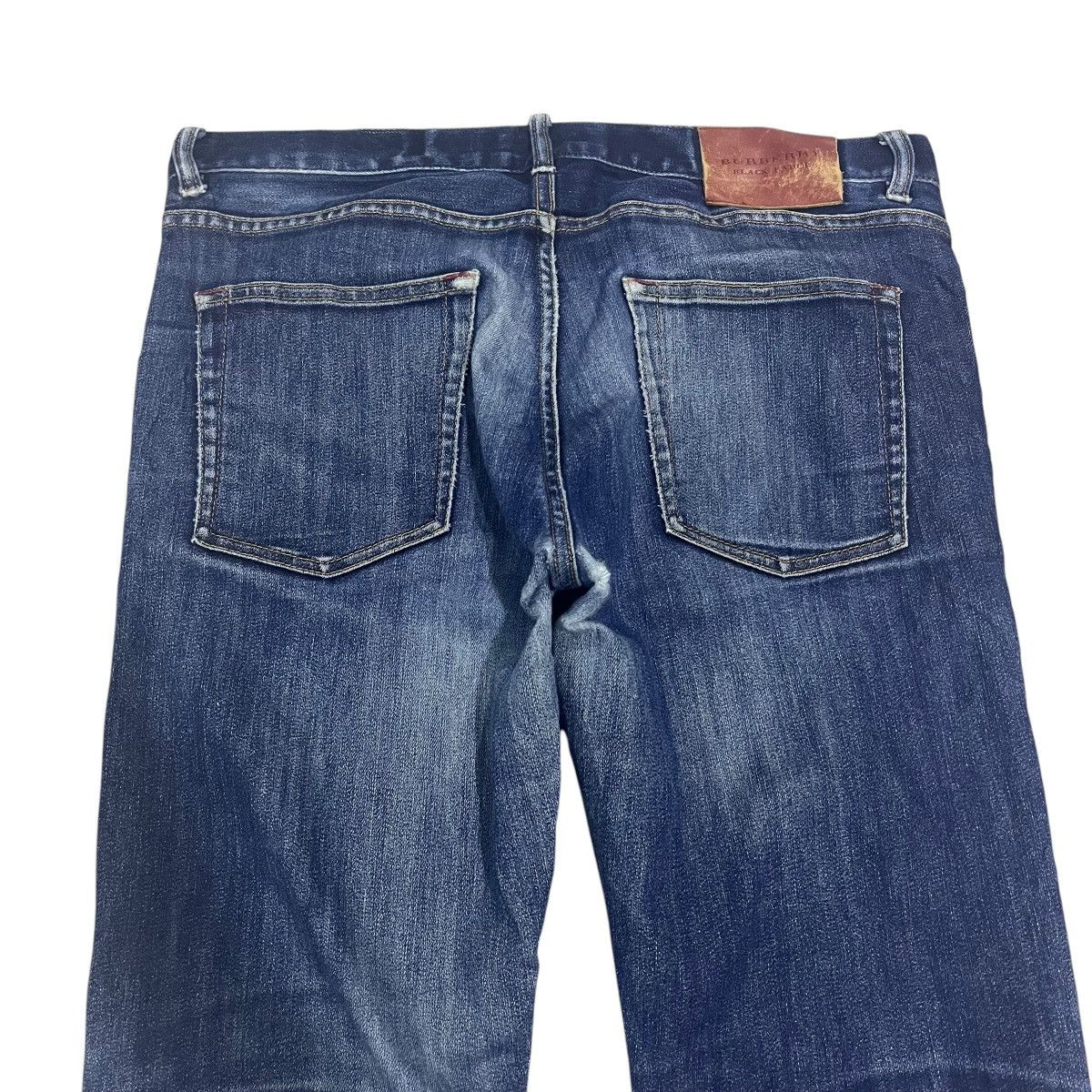 If Six Was Nine × Japanese Brand × Le Grande Bleu (L.G.B.) VINTAGE BURBERRY WASHED BLUE HONEYCOMB DENIM PANTS Size US 35 - 7 Thumbnail