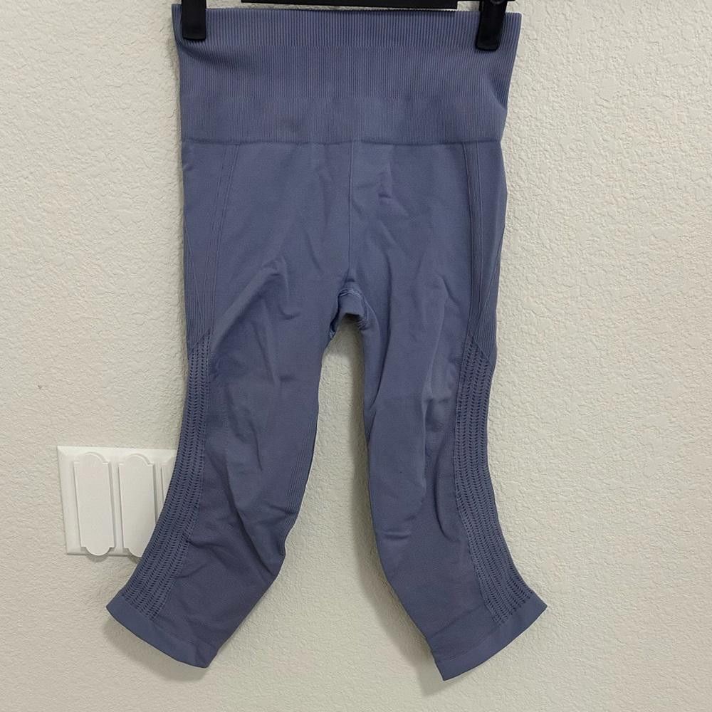 Lululemon Lululemon Flow & Go Crop Legging Running Tight Peri Purple 4 Size 27" / US 4 / IT 40 - 3 Thumbnail