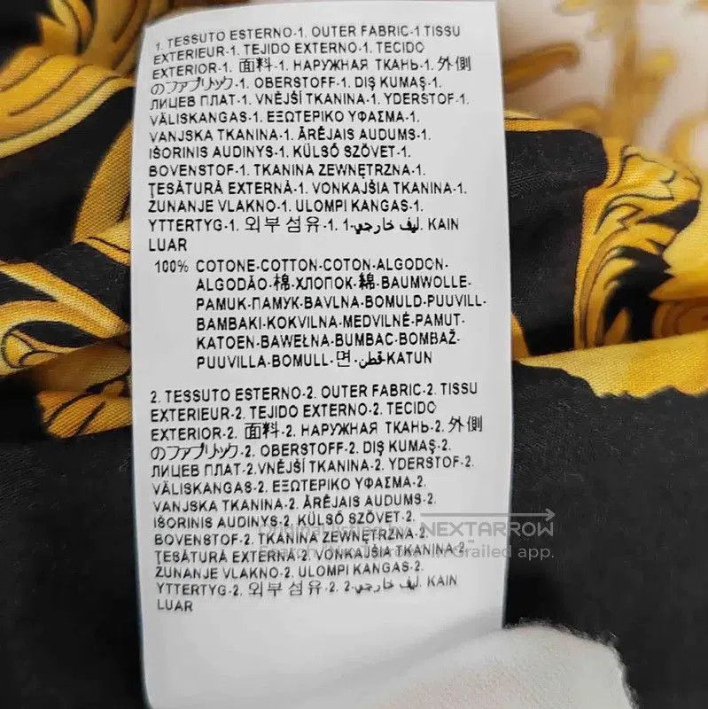Versace Versace Black Cotton Printed Long Sleeve Shirt . Size US M / EU 48-50 / 2 - 5 Thumbnail