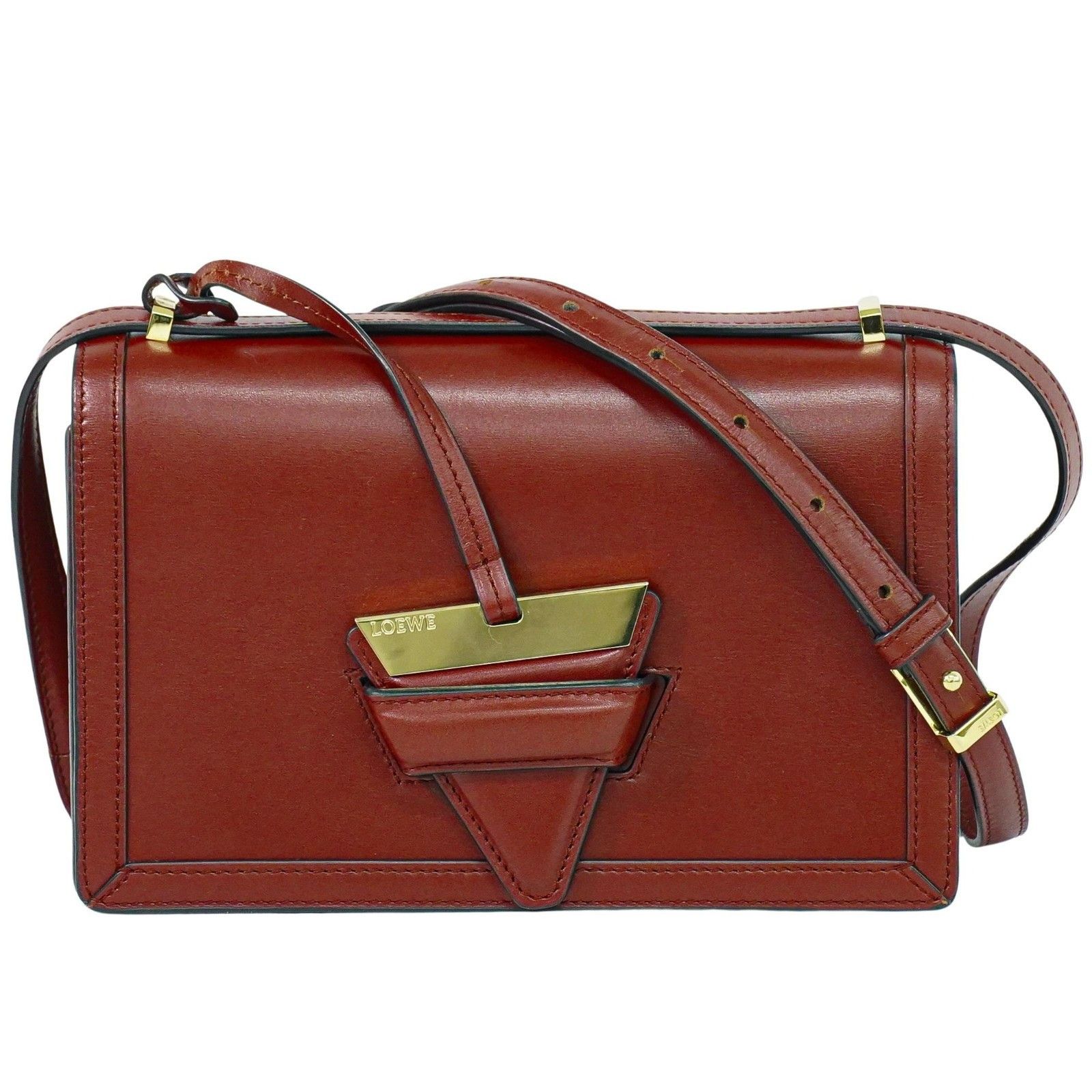 Loewe Loewe Barcelona Shoulder Bag Leather Size ONE SIZE - 1 Thumbnail
