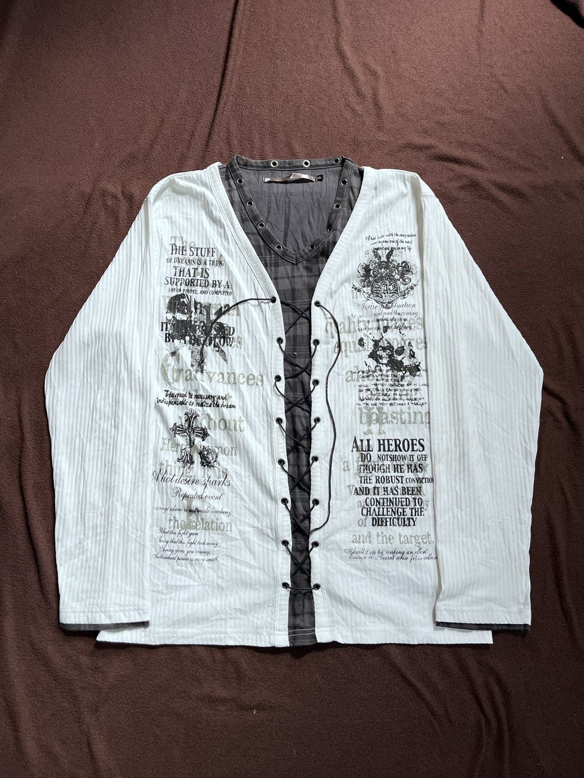 Japanese Brand BLACK LEBEL POEM LONGSLEEVE Size US L / EU 52-54 / 3 - 1 Thumbnail