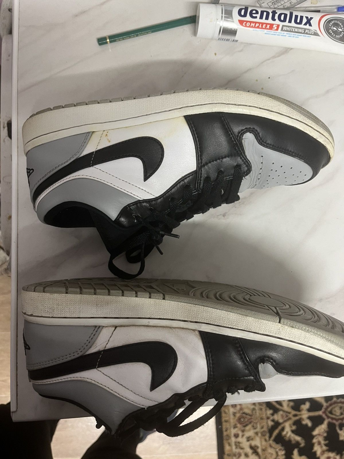 Jordan Brand Air Jordan 1 Low Black White Grey | UK 8.5 Size US 9.5 / EU 42-43 - 4 Thumbnail