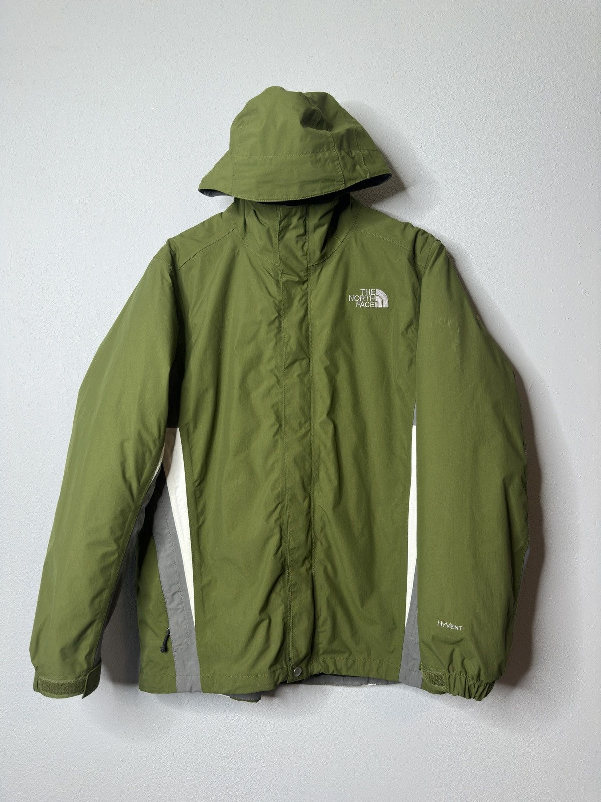 image of The North Face Ski Jacket Hyvent Insulated Size Large in Green, Men's