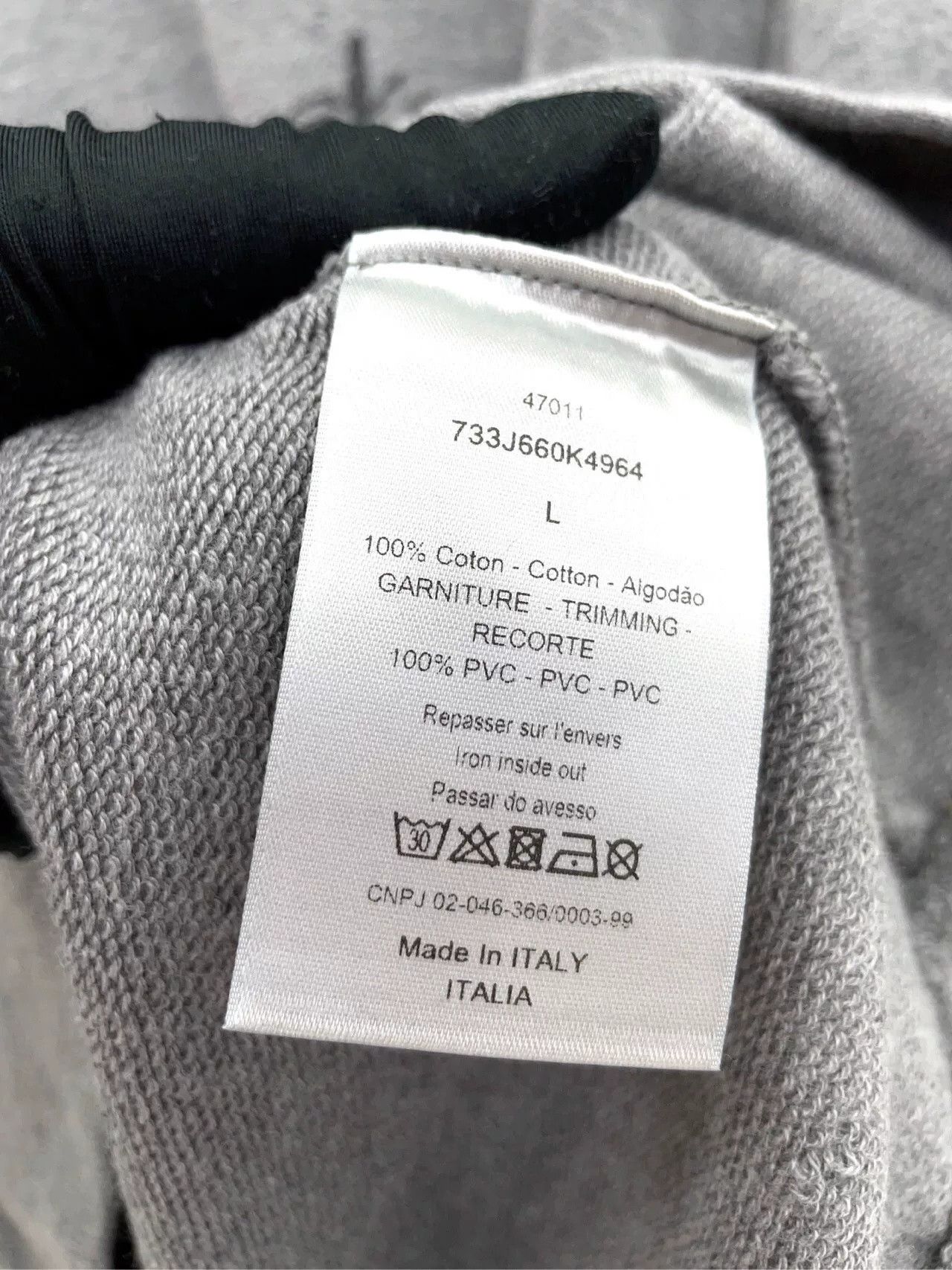 Dior Dior Gray Crew Neck Long Sleeve Sweatshirt Size US L / EU 52-54 / 3 - 9 Thumbnail