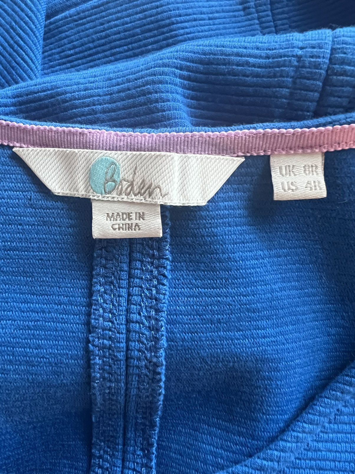 Boden Boden Blue Ottoman Ribbed Shift Dress Size 4R Size S / US 4 / IT 40 - 3 Thumbnail